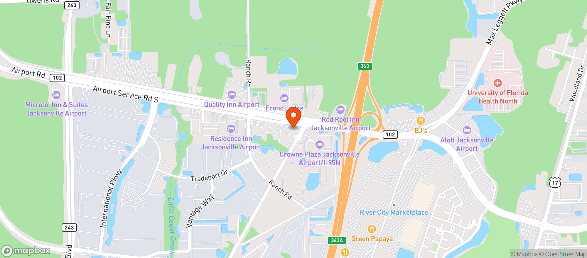 Map showing Circle K #2721287