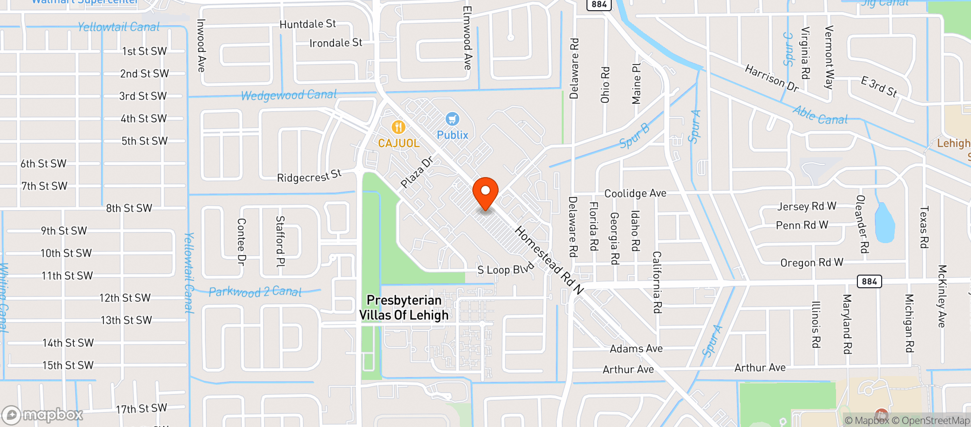 Map showing Circle K #2704902