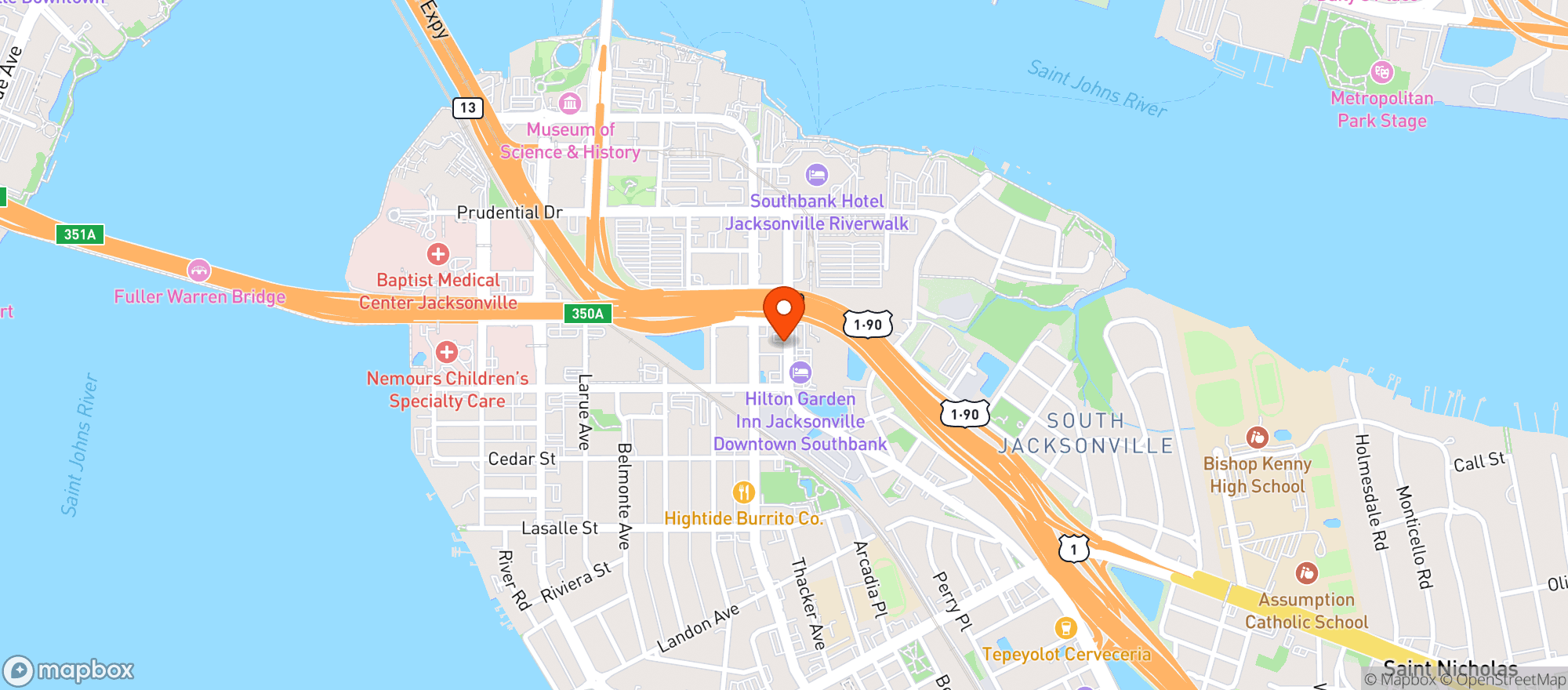 Map showing Kava & Company