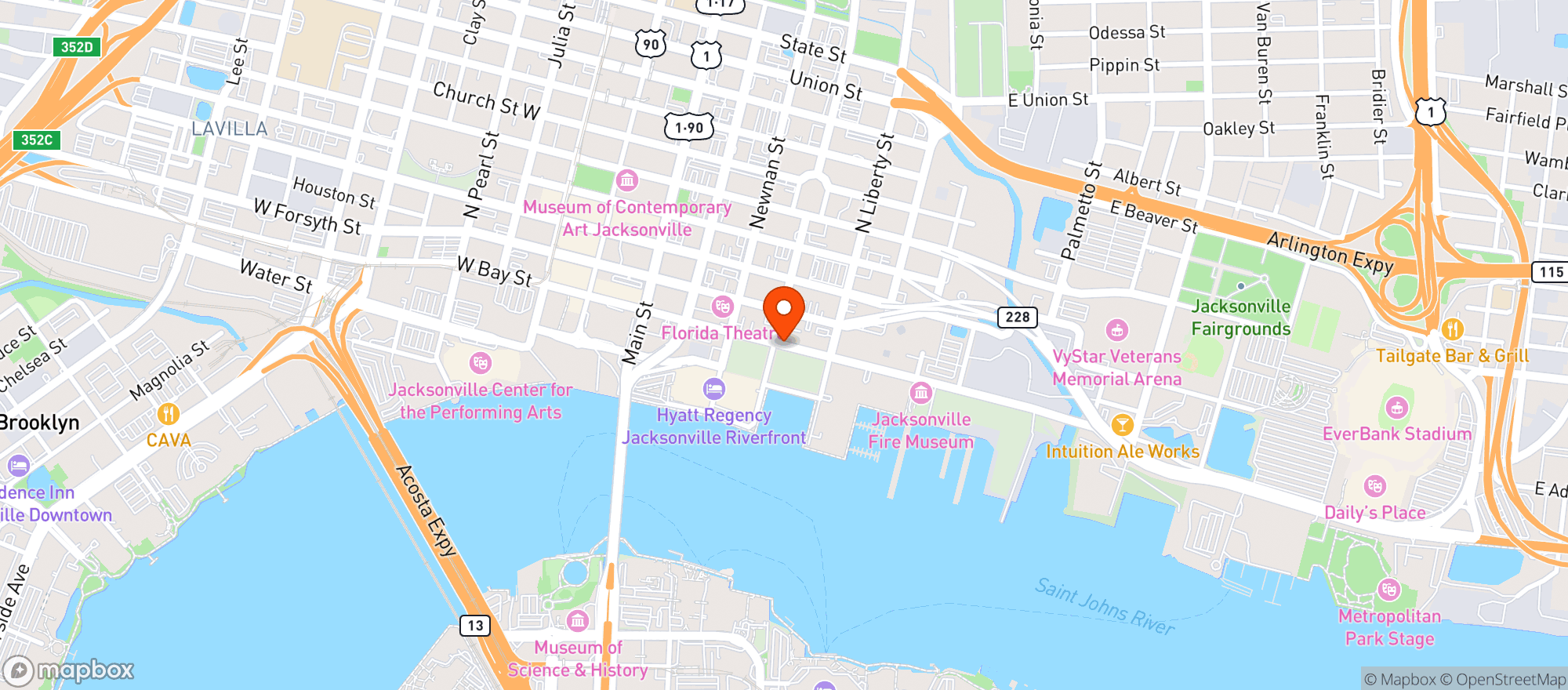 Map showing Cinco De Mayo