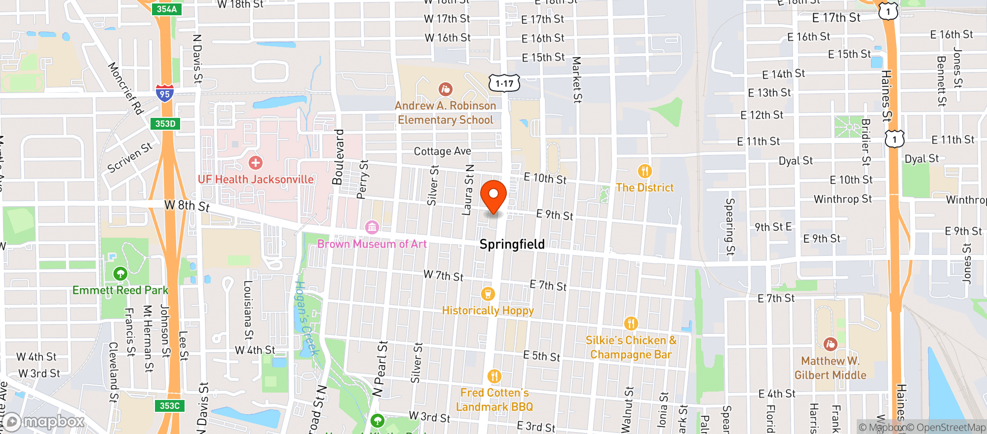 Map showing Strings Sports Brewery