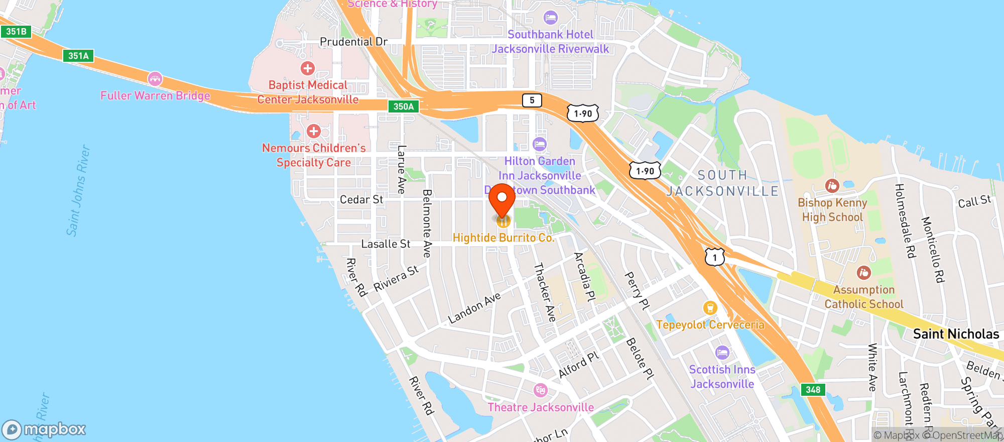 Map showing Bar Molino