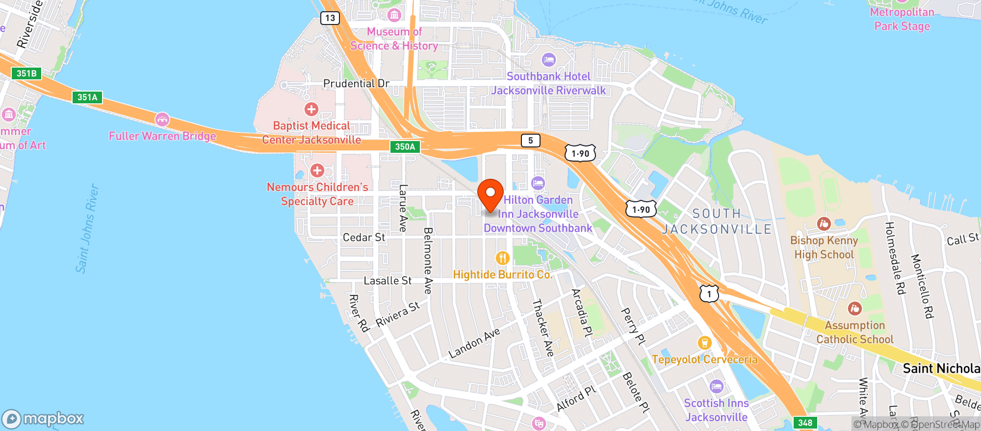 Map showing Brine