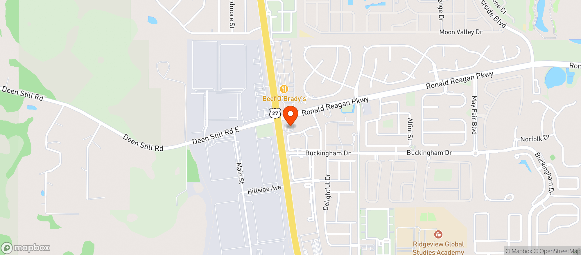 Map showing Circle K 2722125