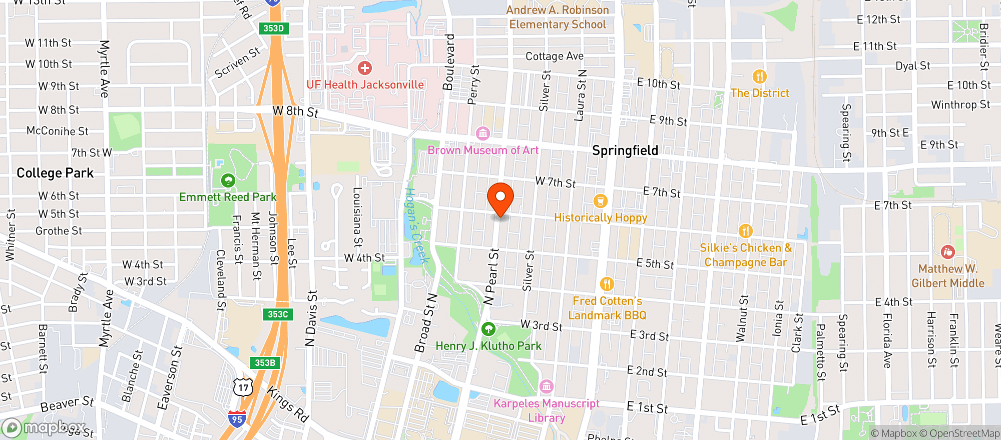 Map showing Othello