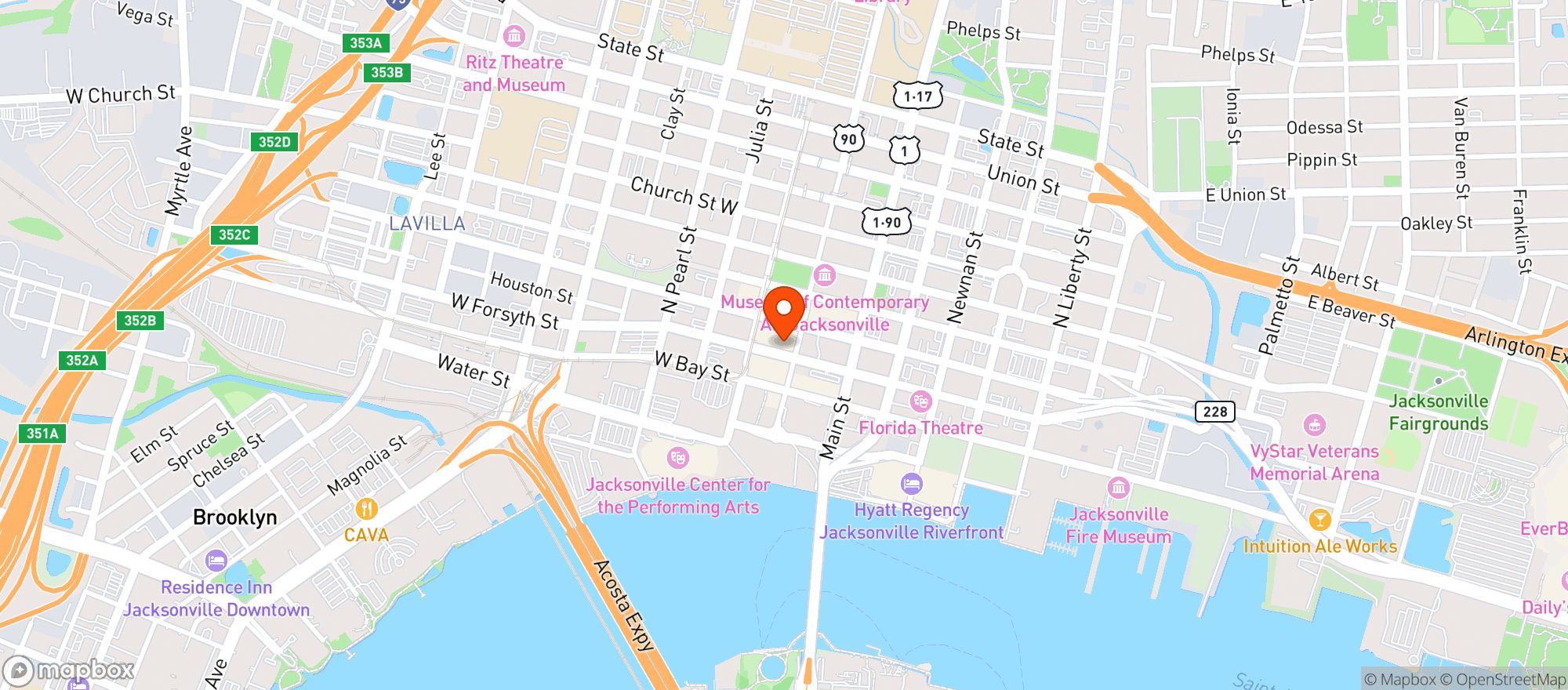 Map showing Bellwether