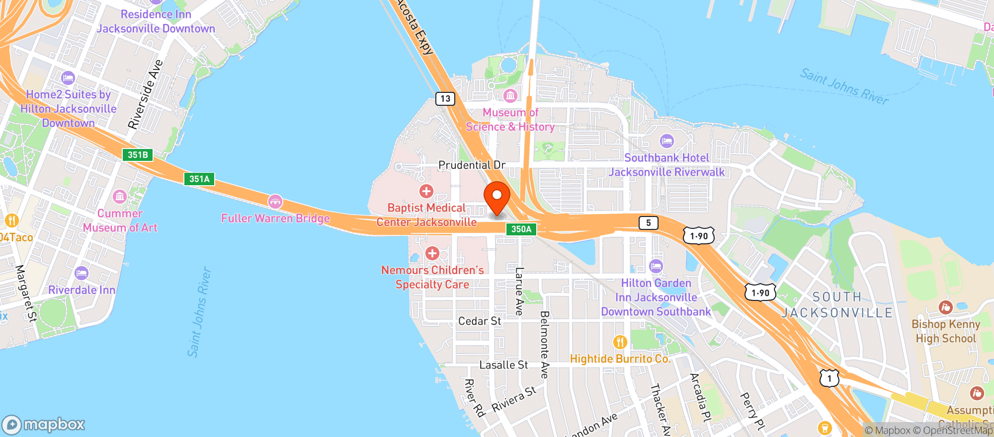 Map showing Sherwood Liquors