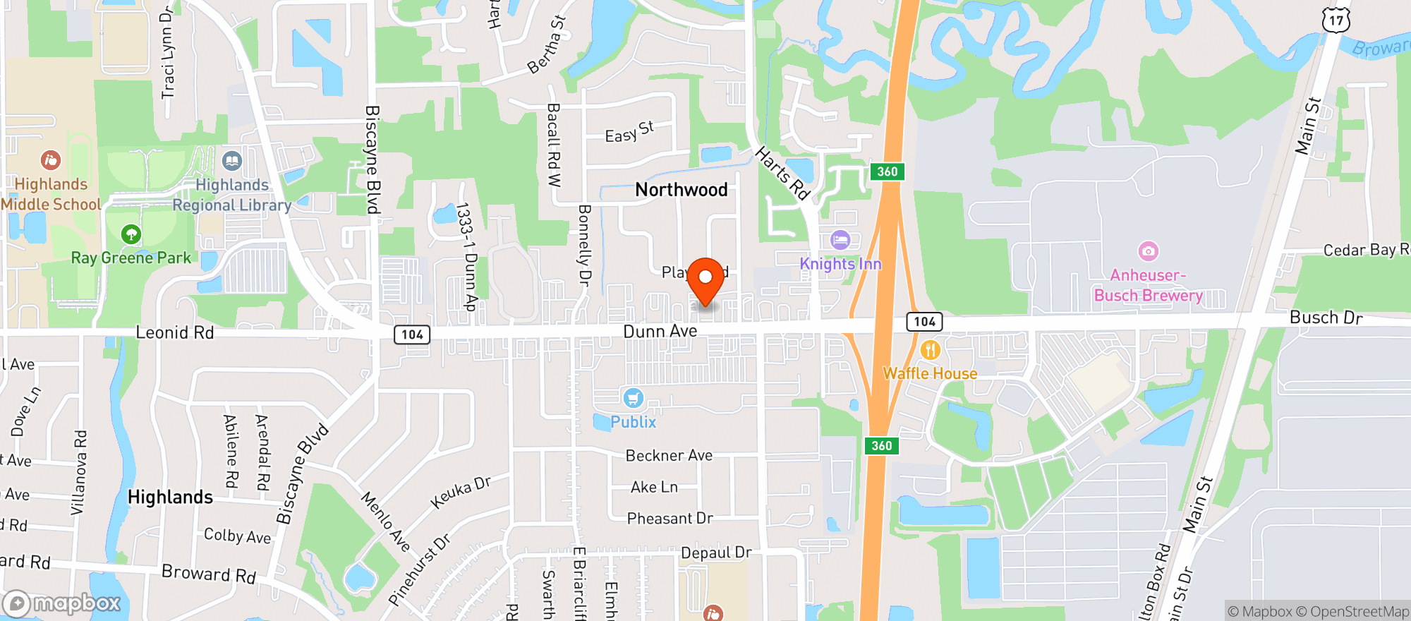 Map showing Abc Liquors #193 (700027019)
