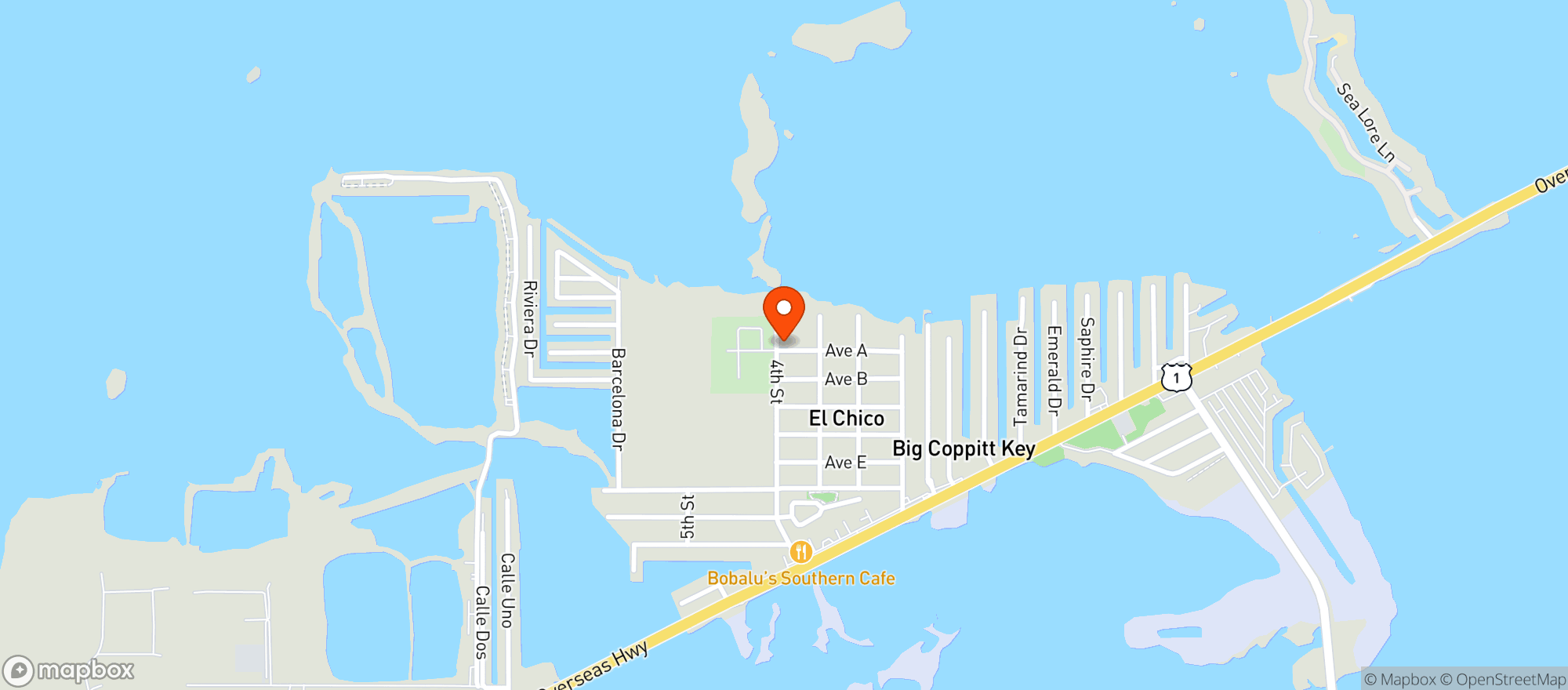 Map showing Greeen House Duval