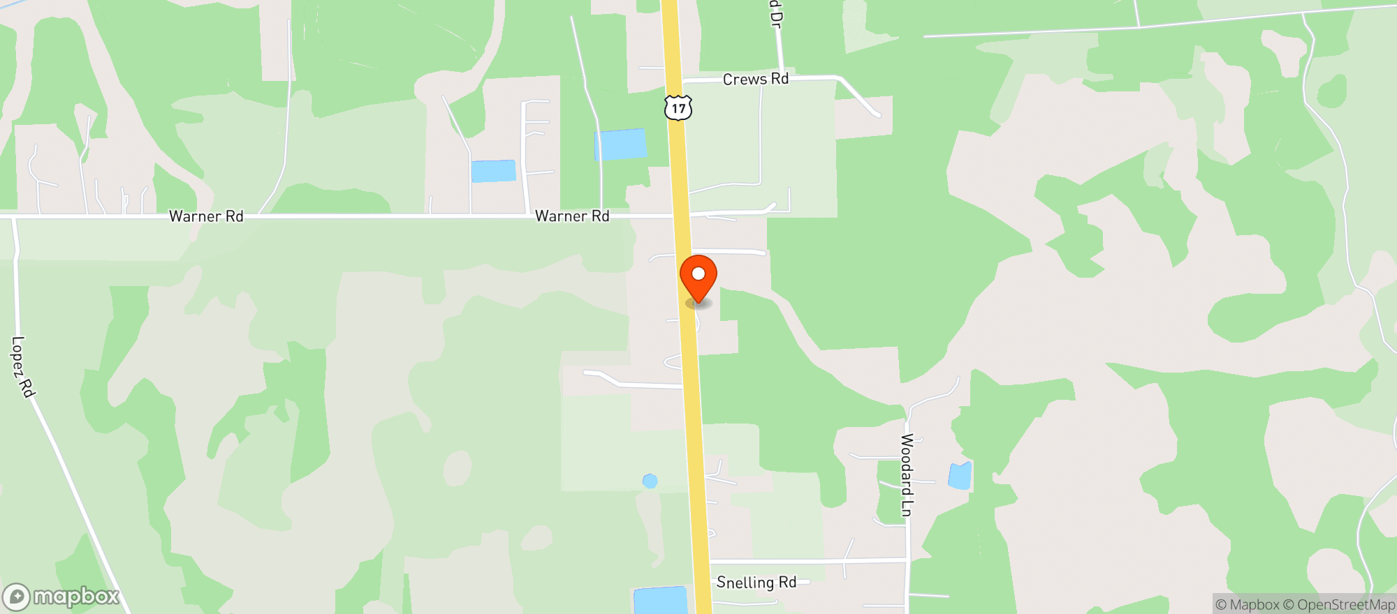 Map showing Boogerville Hideout Bar