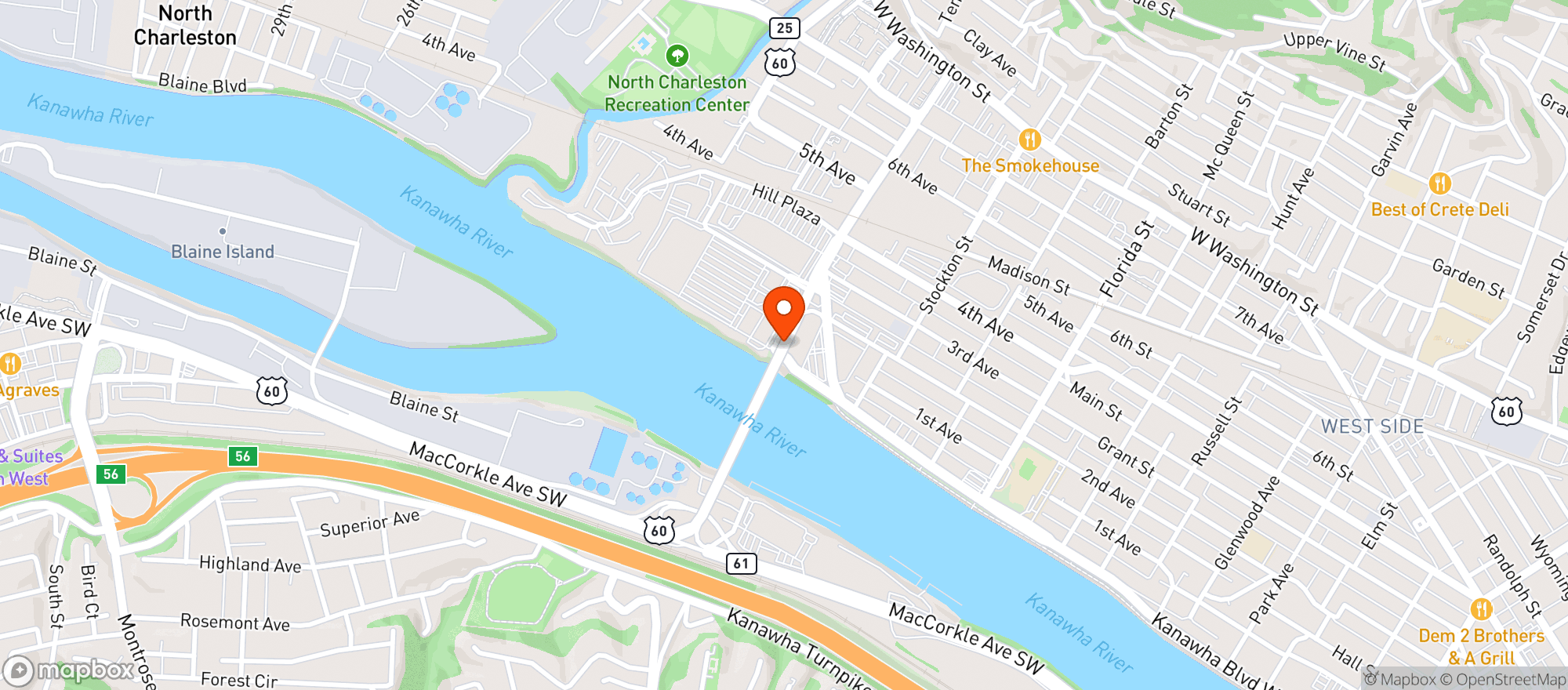 Map showing The Liquor Company