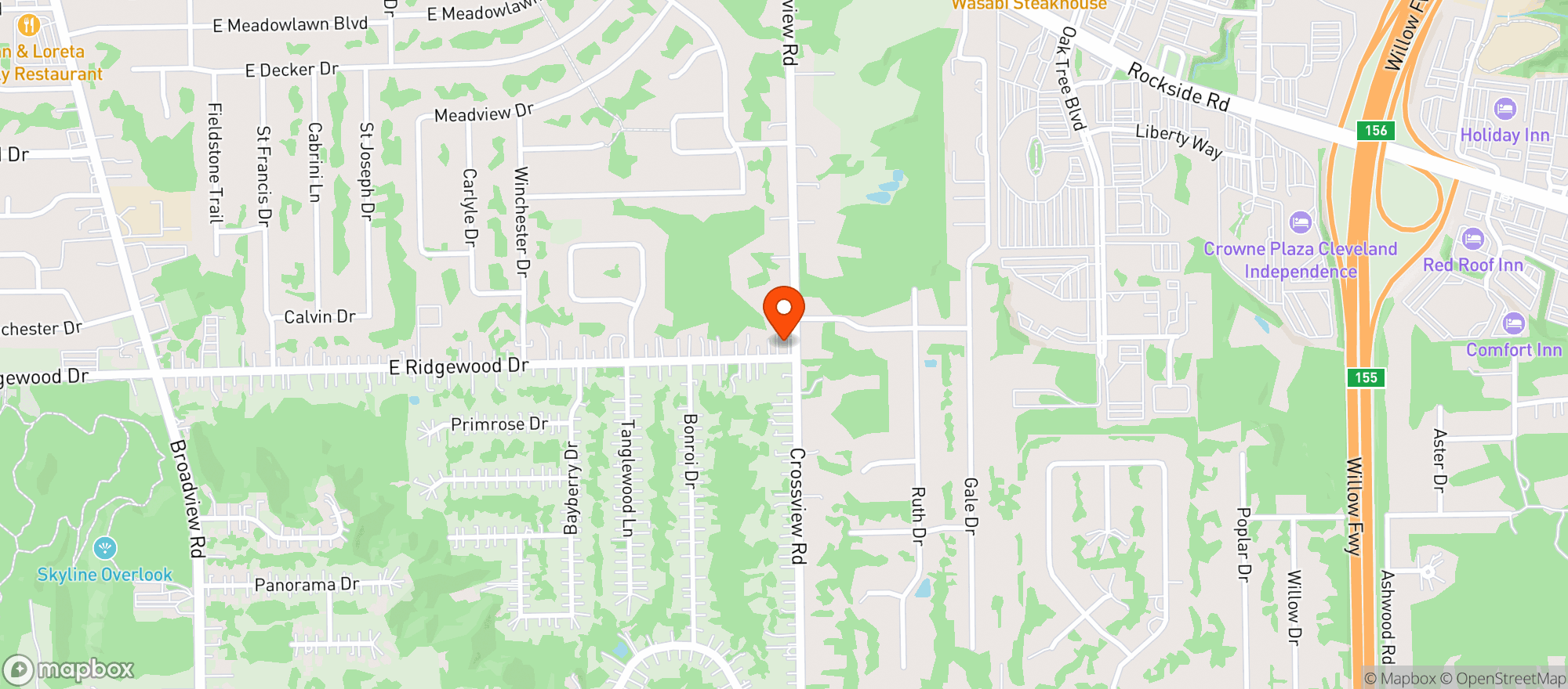 Map showing Georges Deli