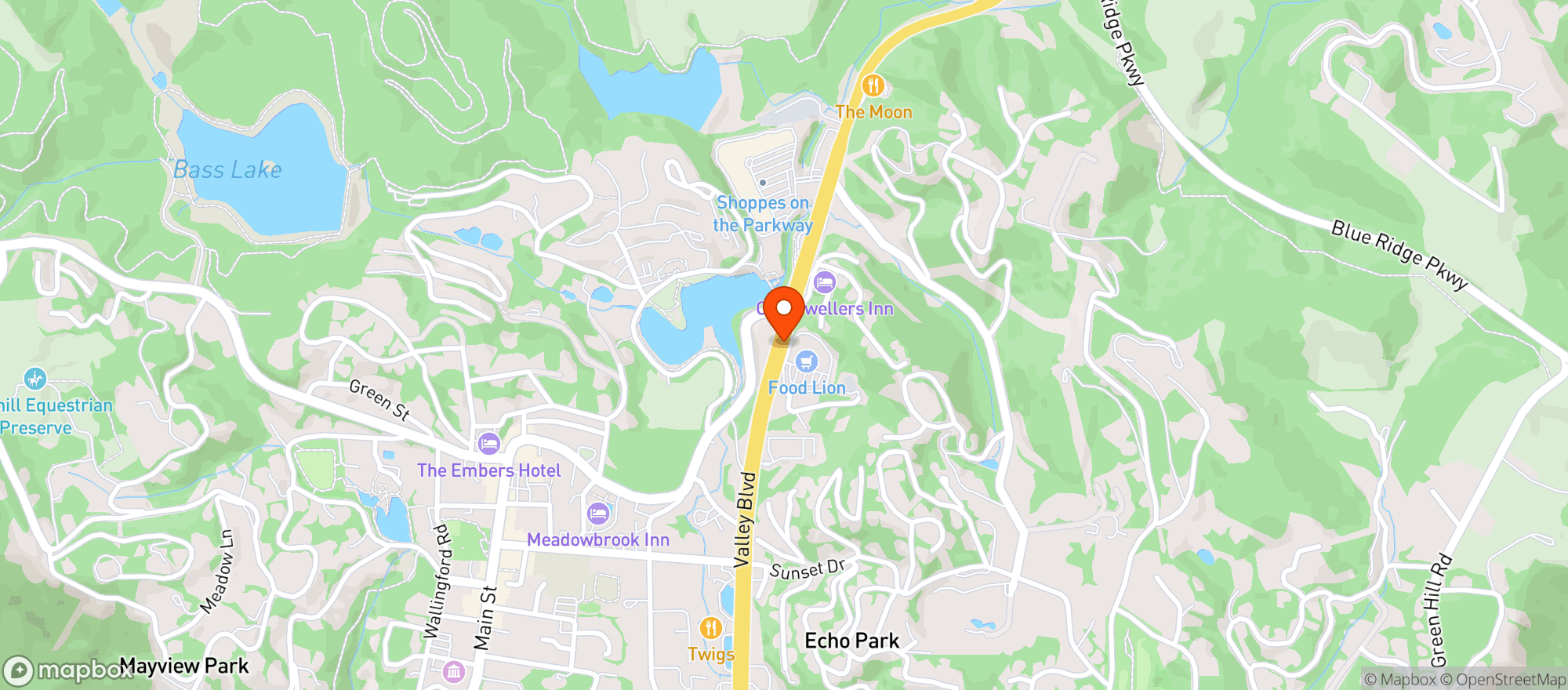 Map showing Food Lion