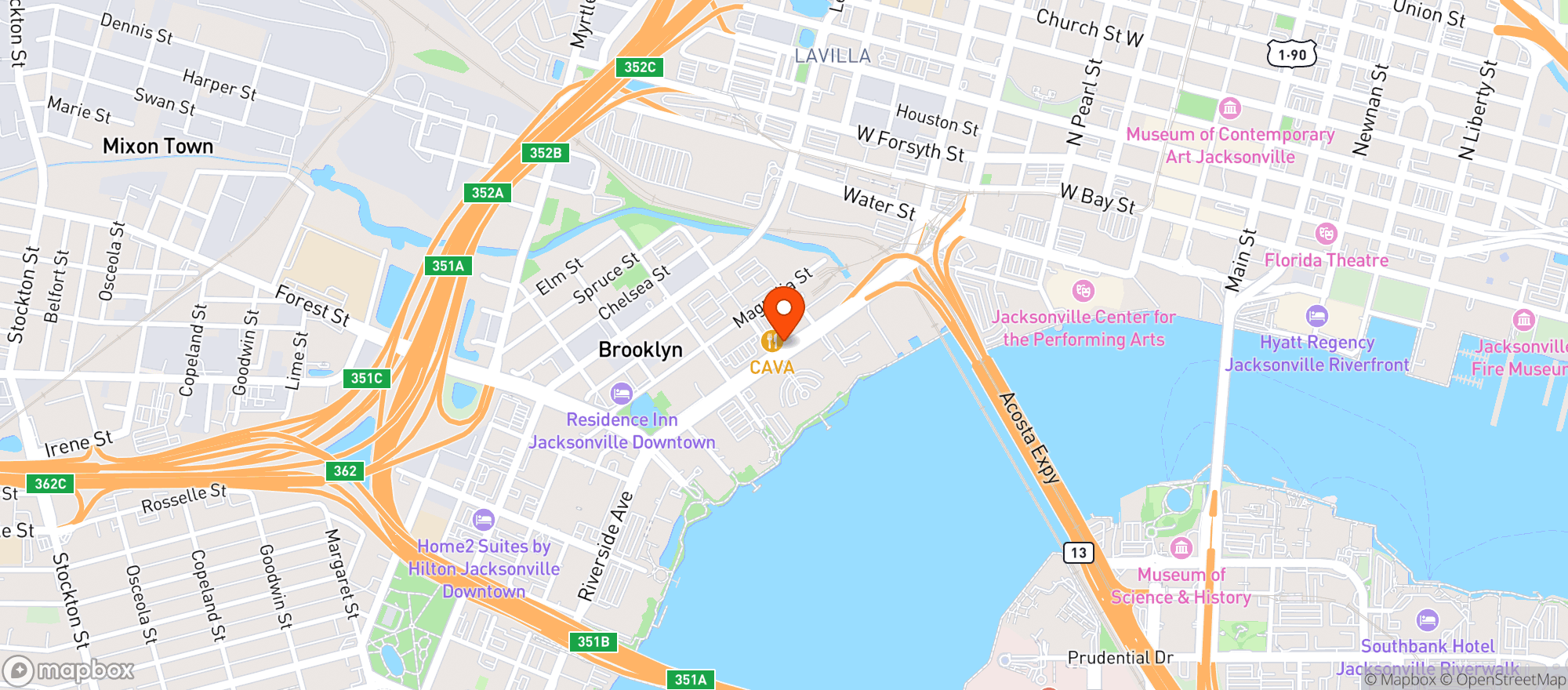 Map showing Burrito Gallery