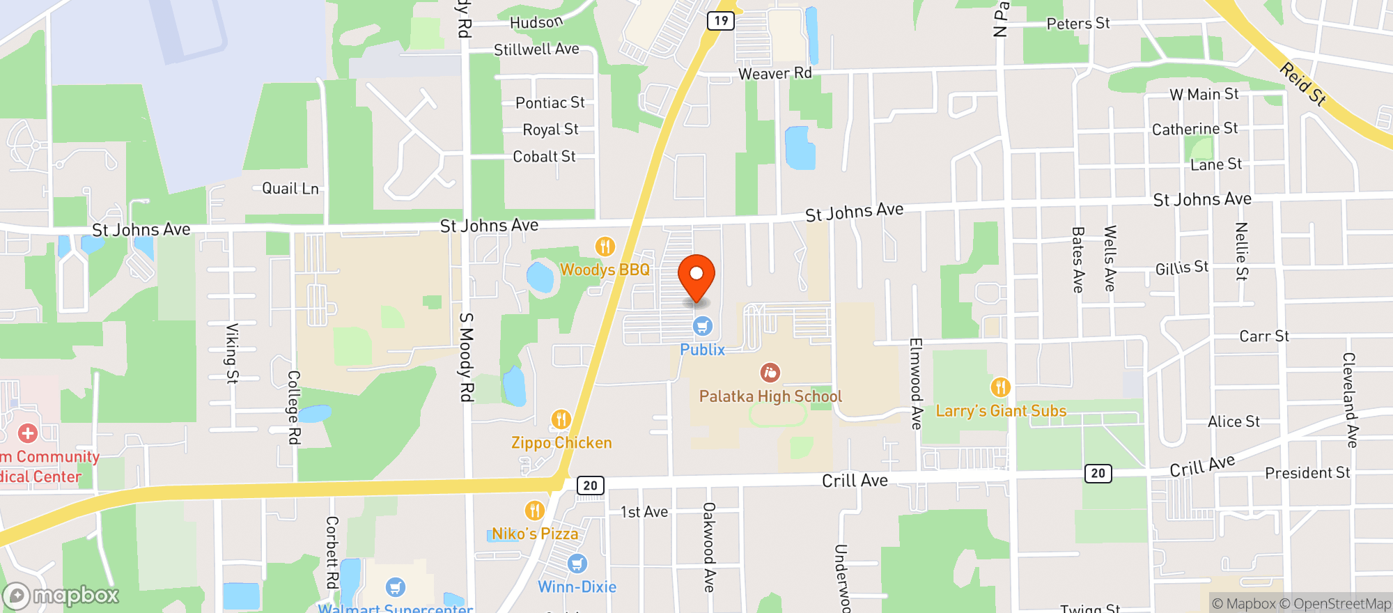 Map showing Gnc