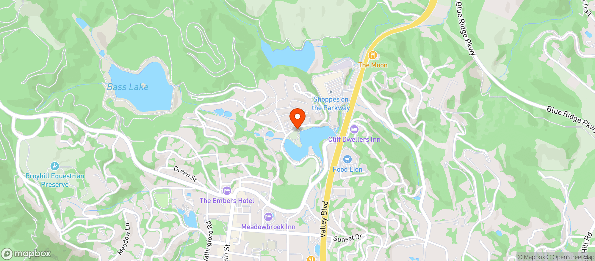 Map showing Chetola Resort At Blowing Rock