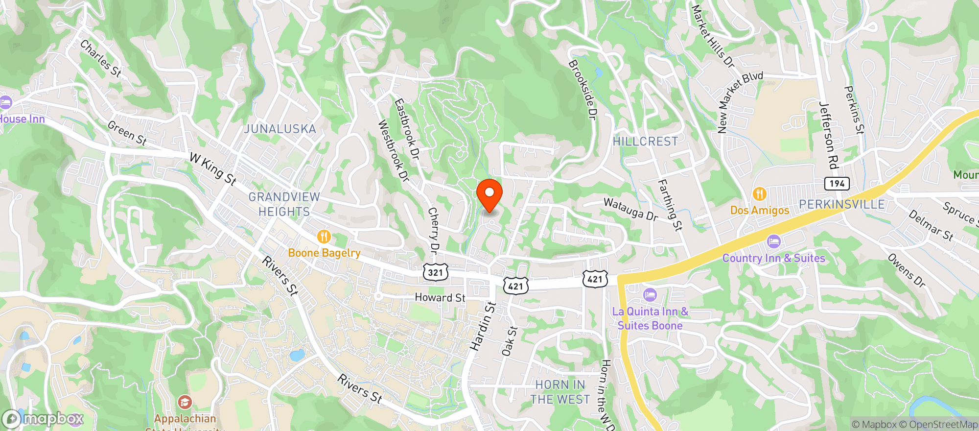 Map showing St. Luke's Episcopal Church