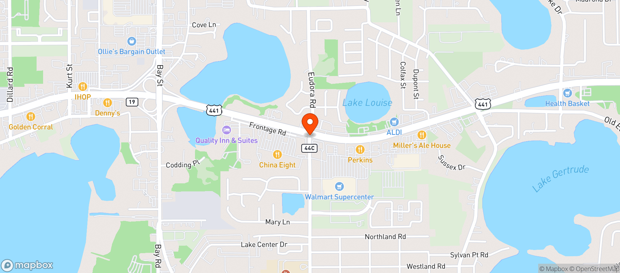 Map showing Target