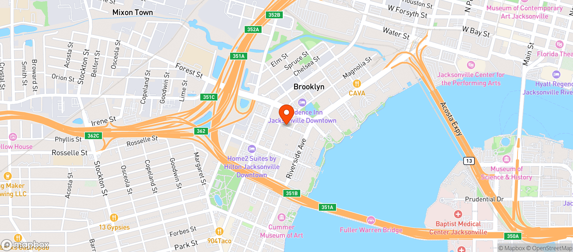 Map showing Incahoots