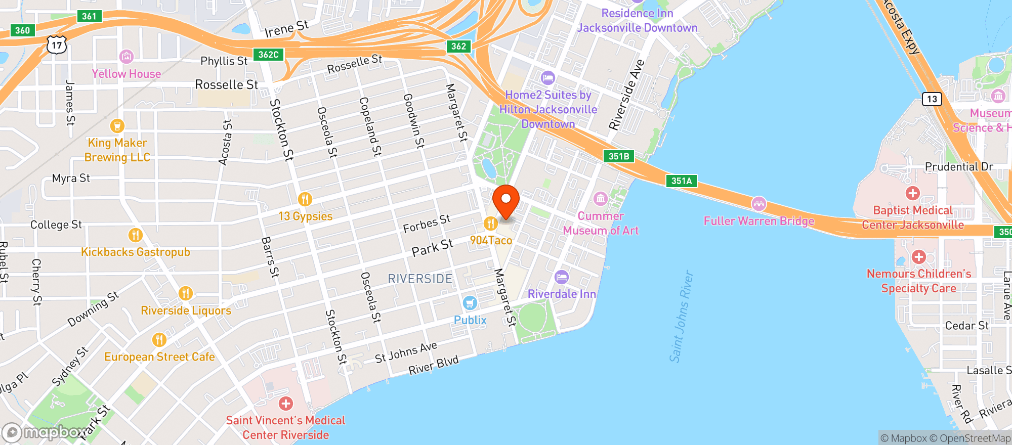 Map showing Rain Dogs
