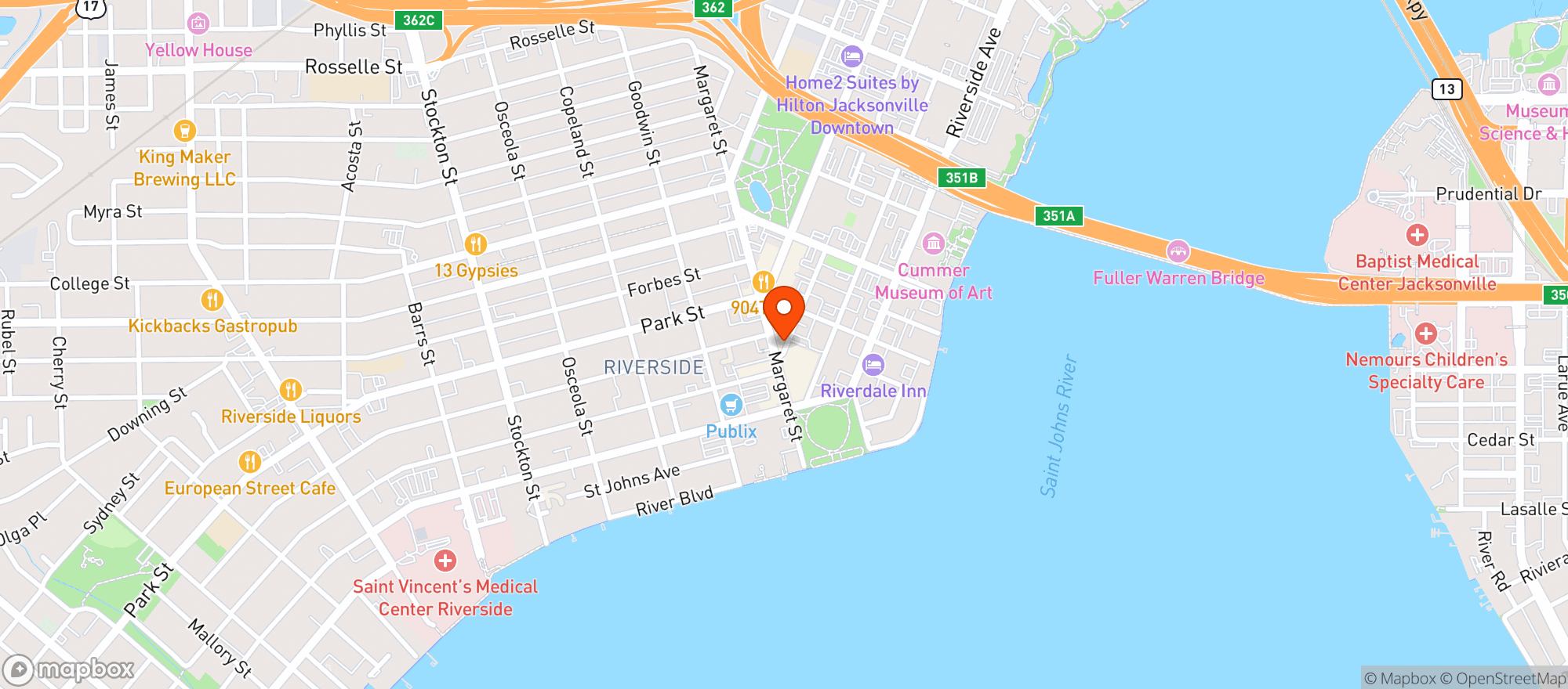 Map showing Black Sheep Restaurant