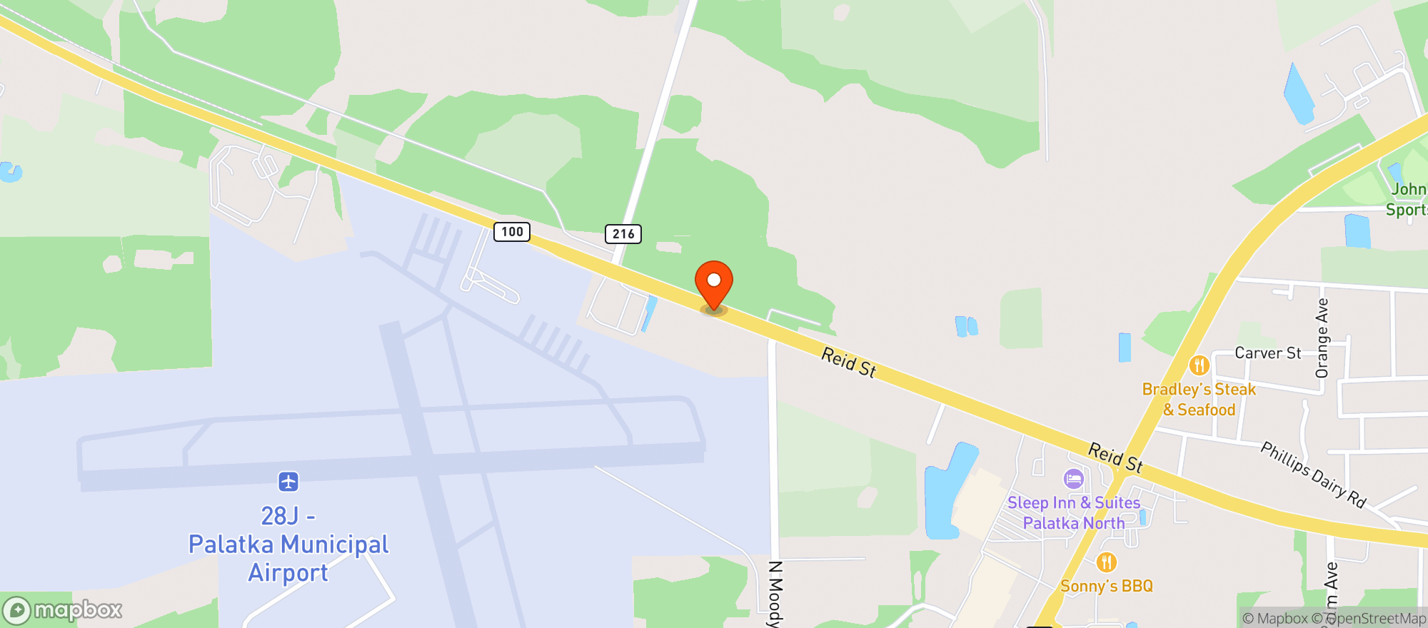 Map showing Moose Lodge
