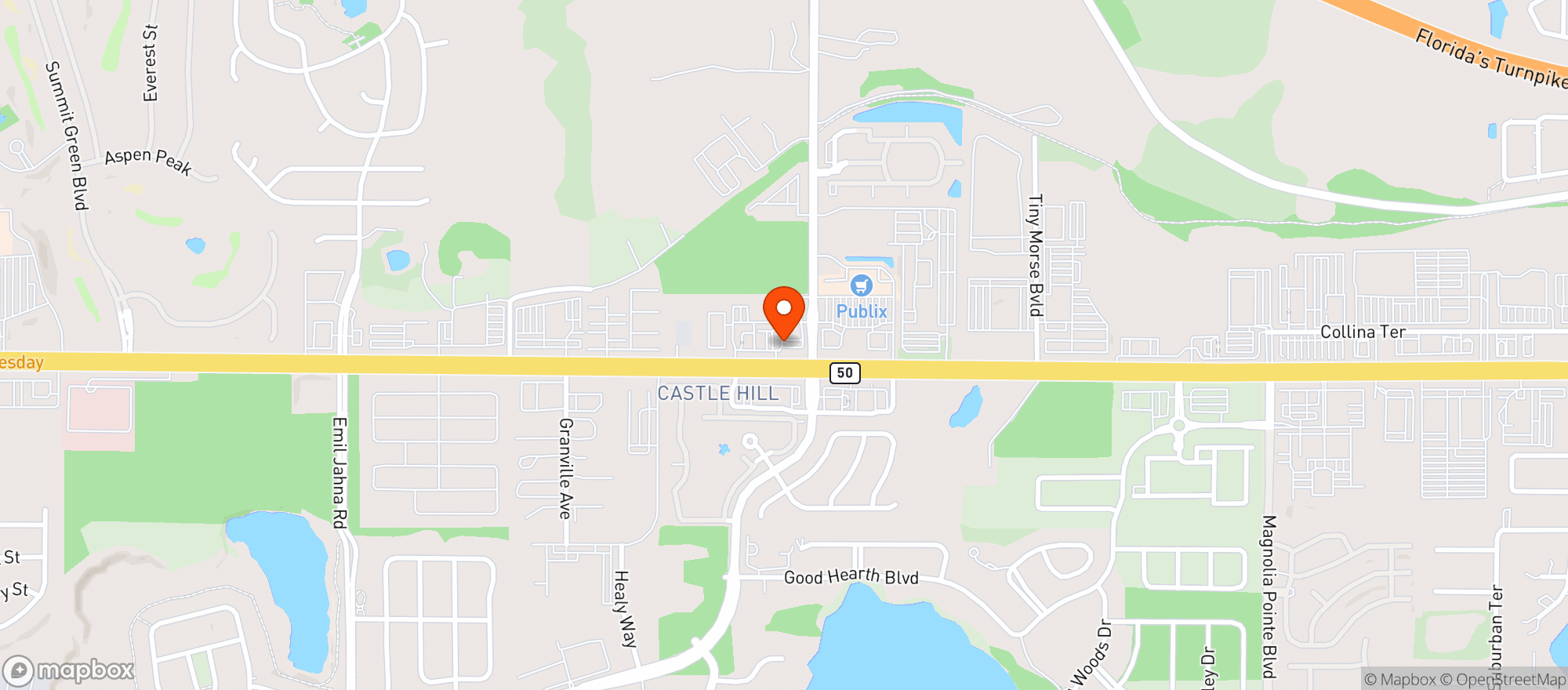 Map showing Circle K #2708970
