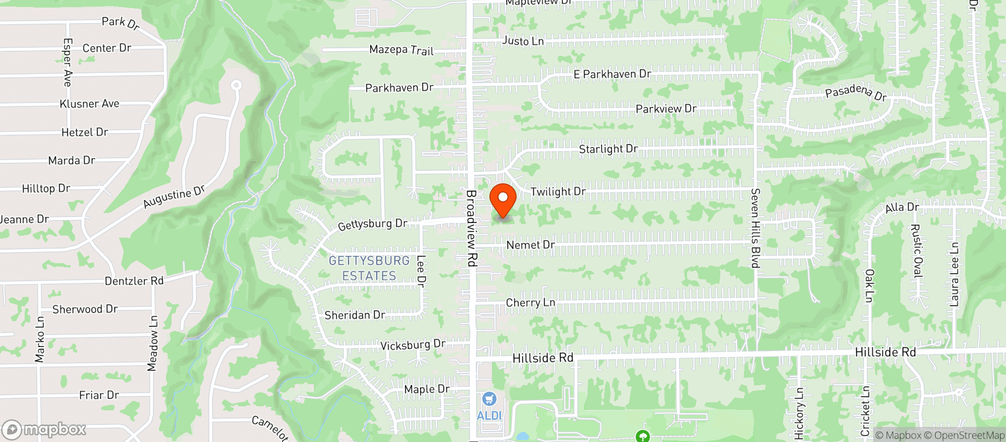 Map showing The Store