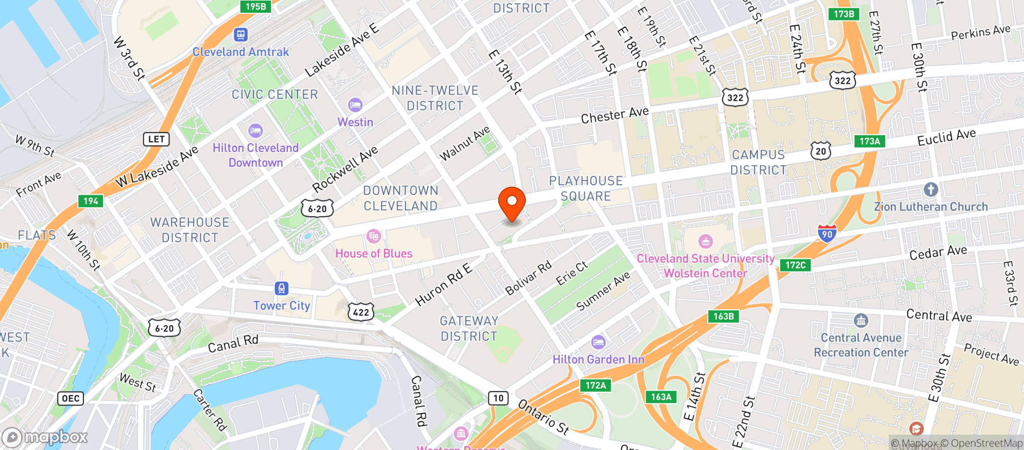 Map showing Restore