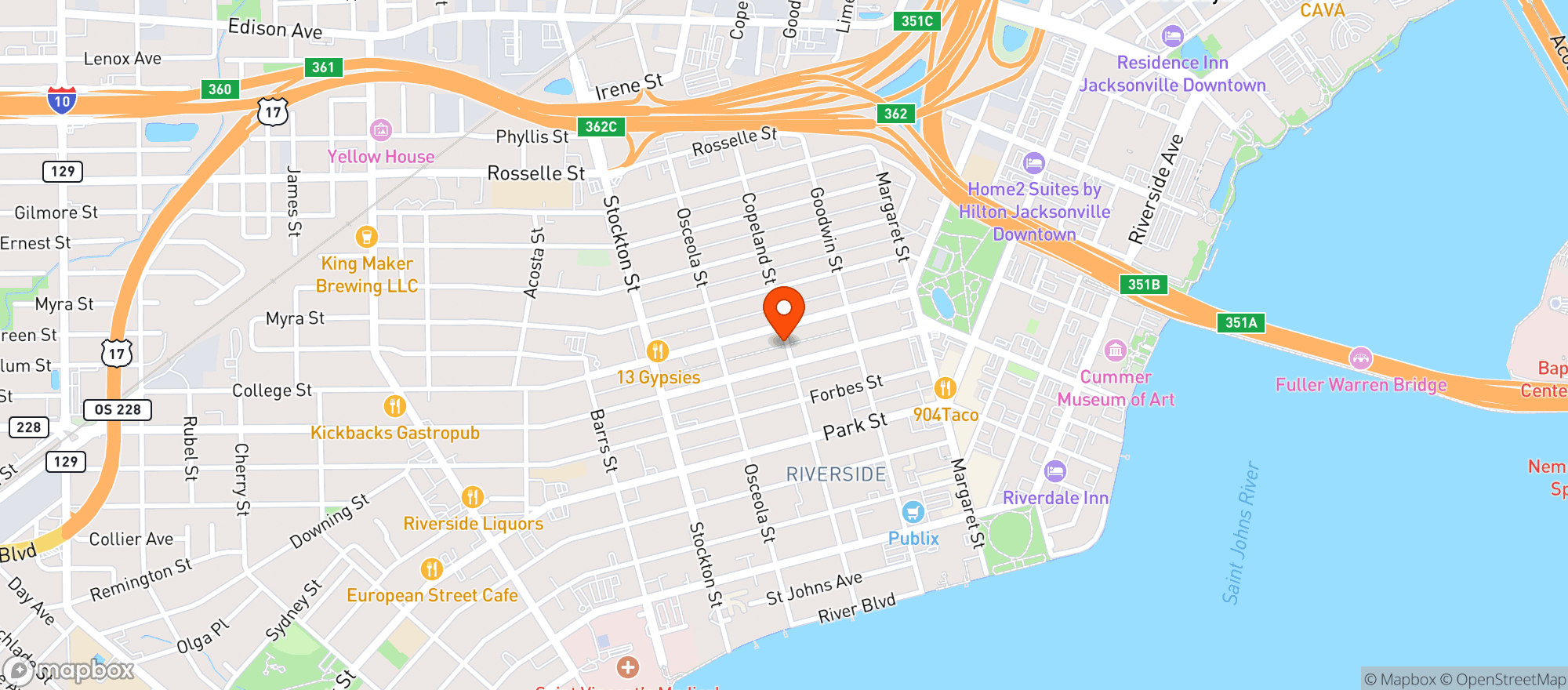 Map showing Kanine Social