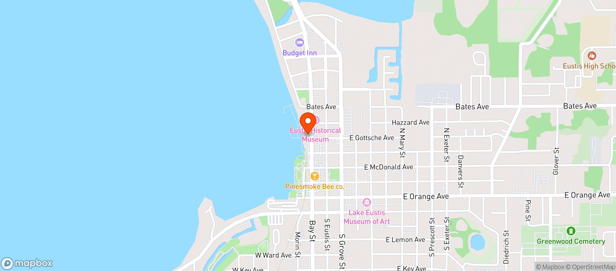 Map showing The Crazy Gator