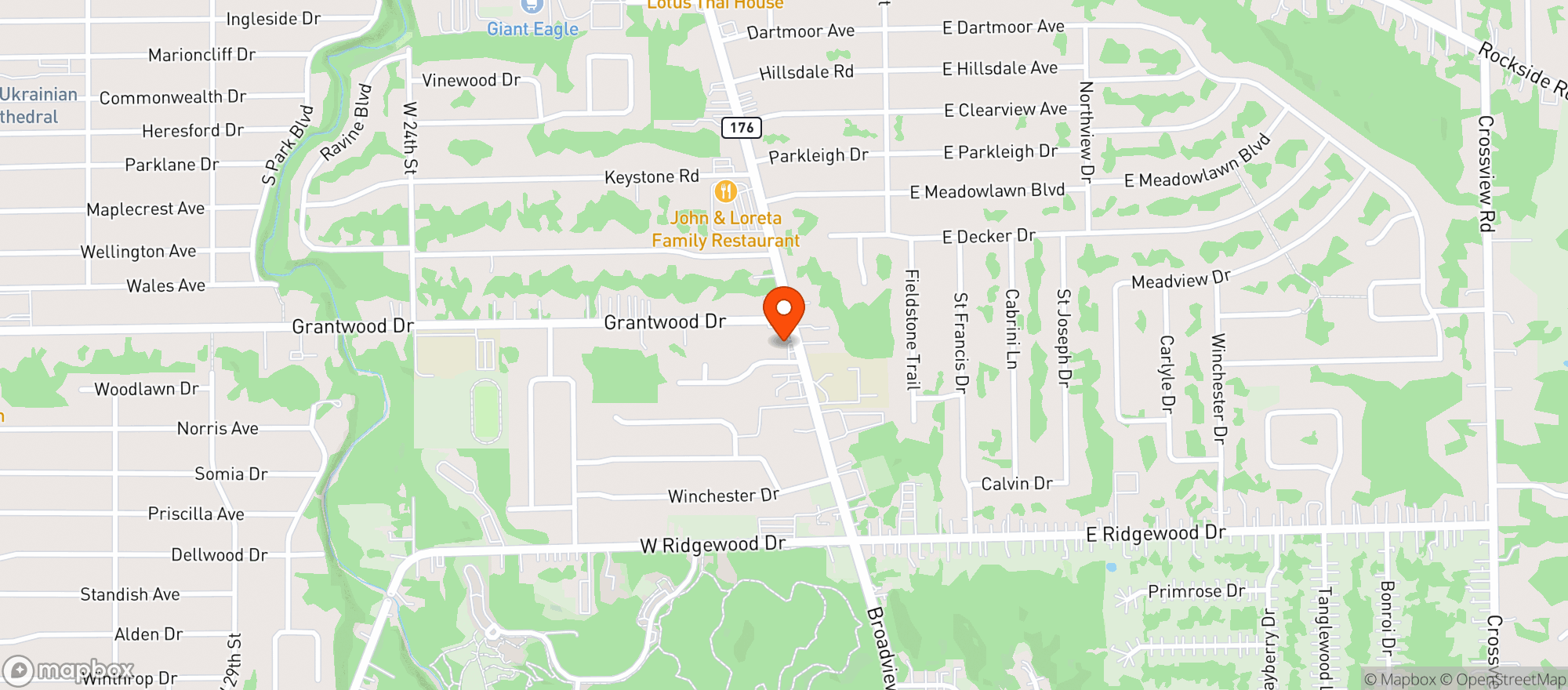 Map showing S & K Beverage