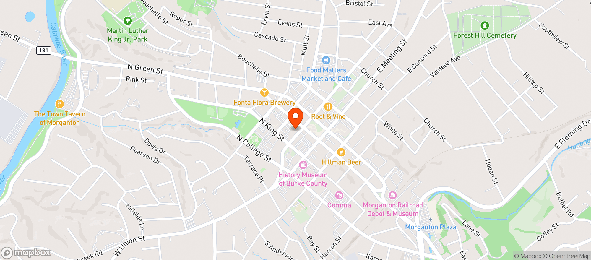 Map showing Craft'd