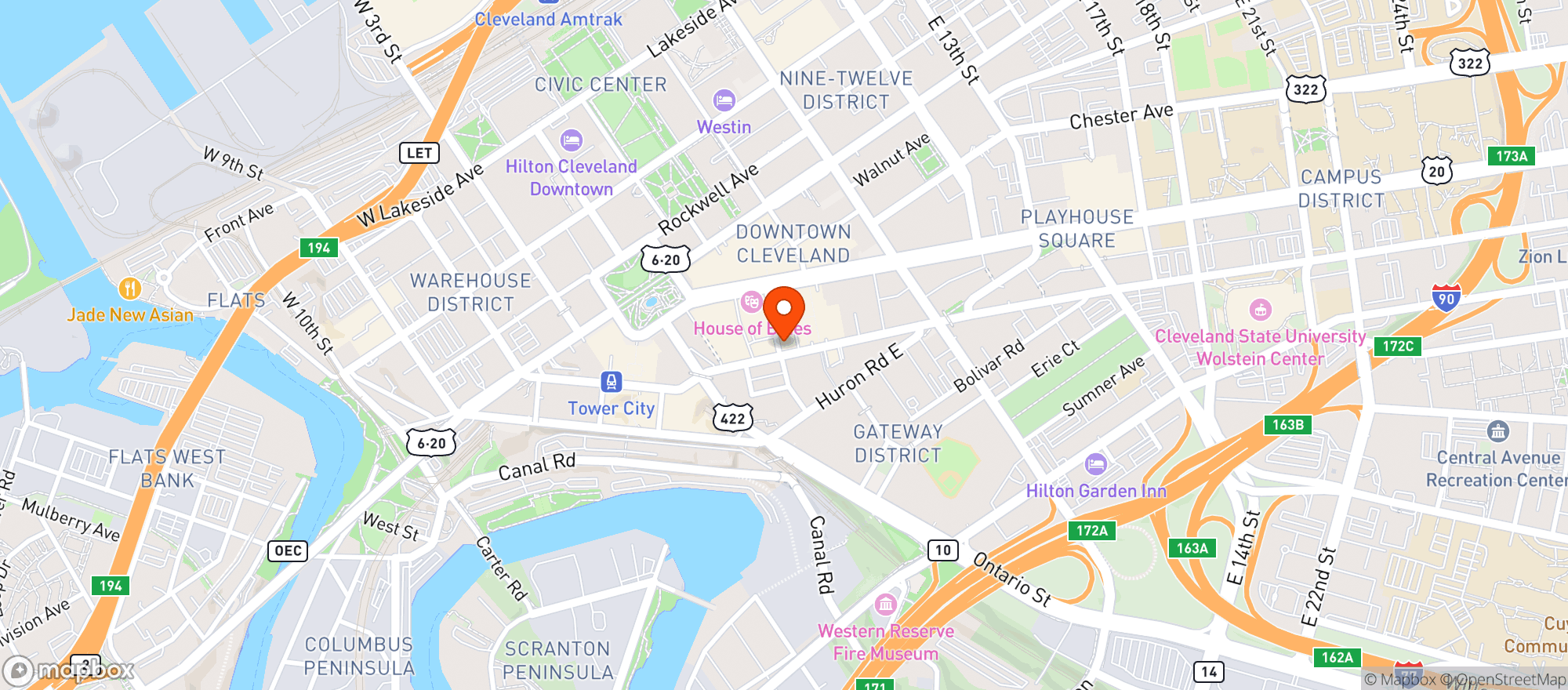 Map showing Goma Restaurant