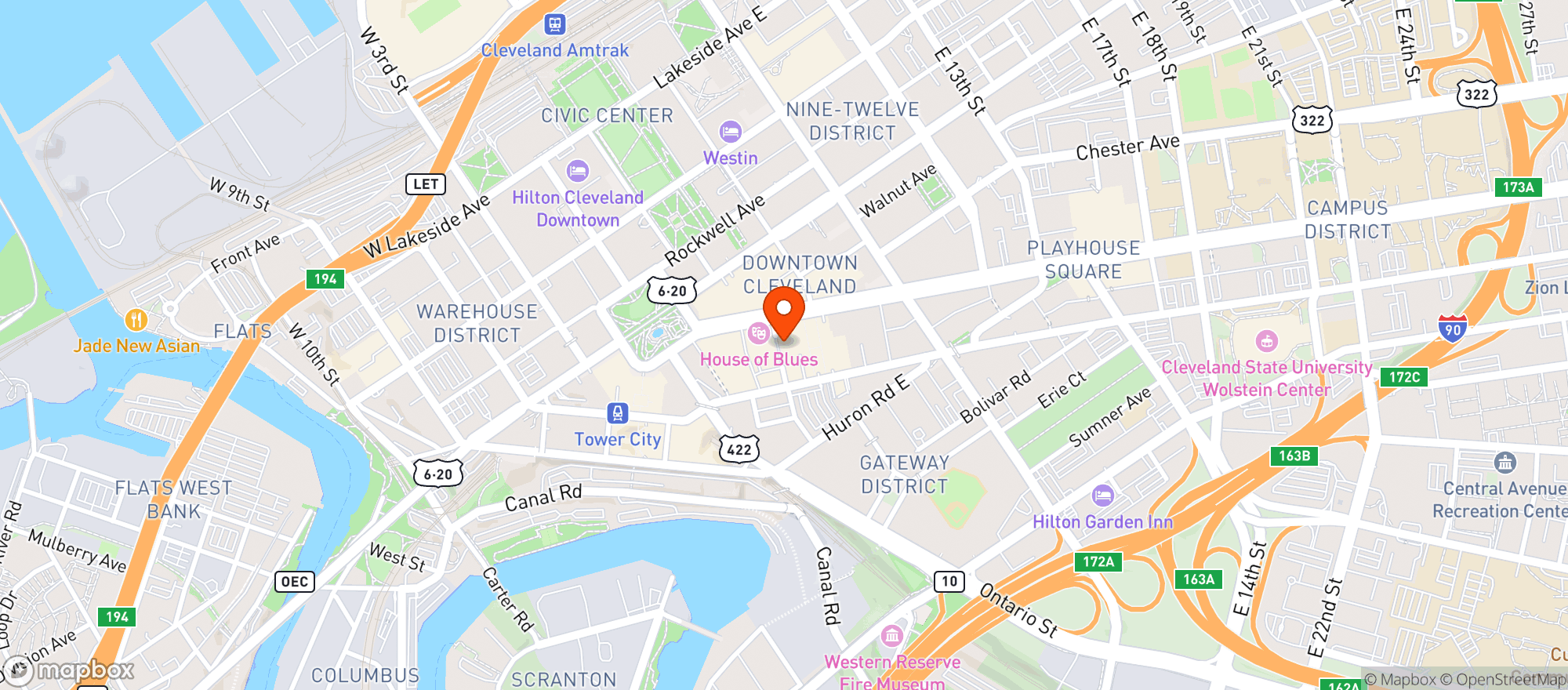 Map showing Butcher & The Brewer