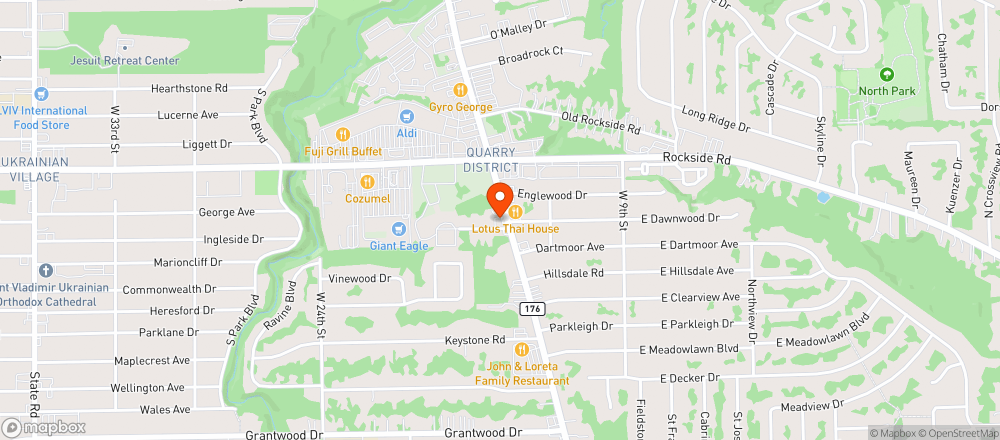 Map showing Parma Gas & Food Mart #3148