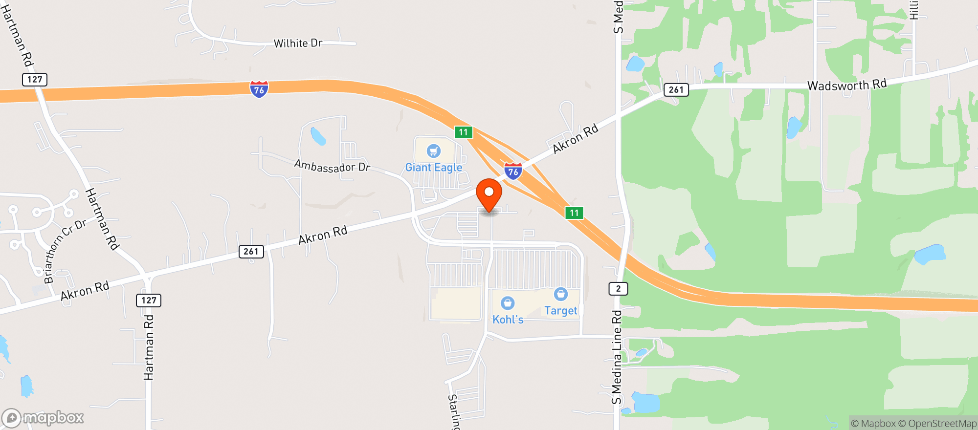 Map showing Gnc
