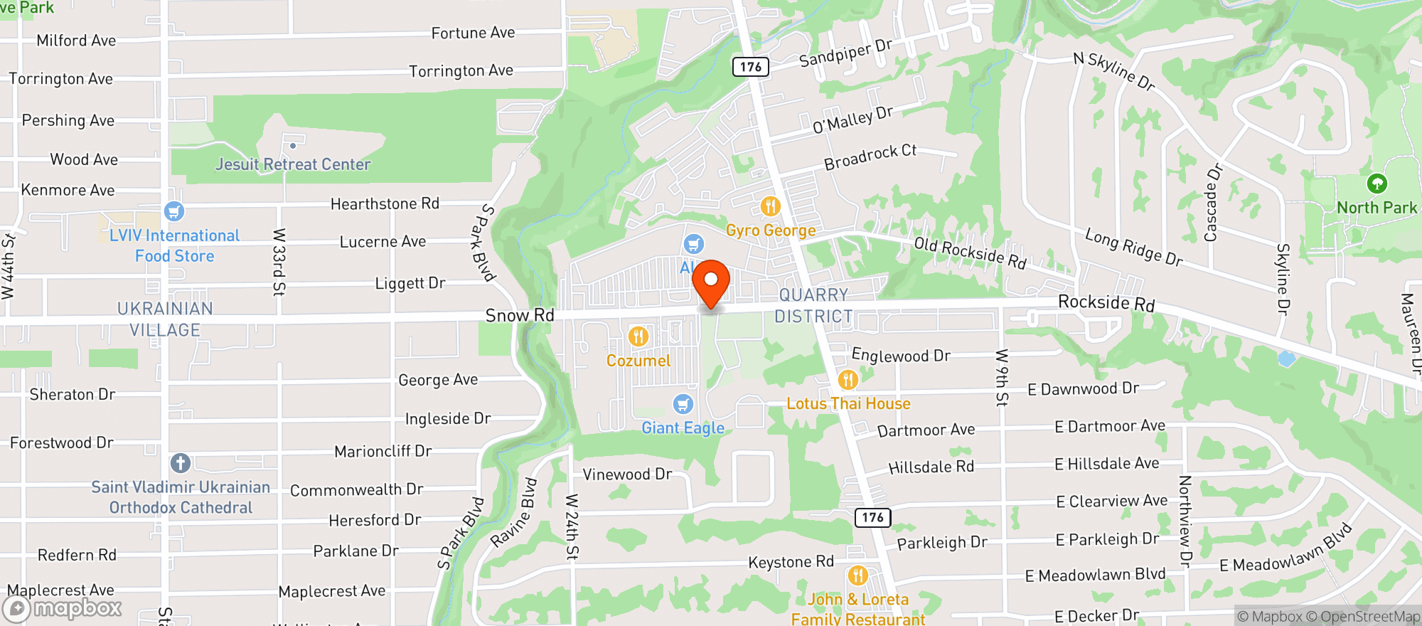 Map showing Giant Eagle