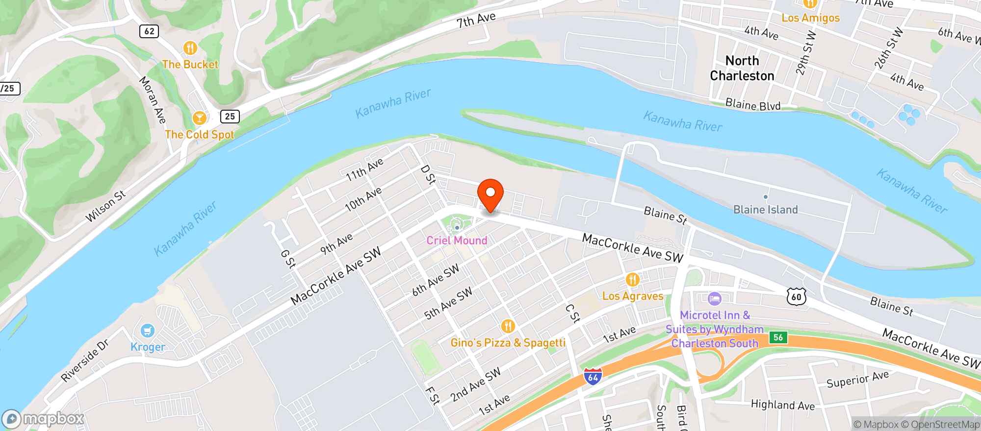 Map showing Walgreens