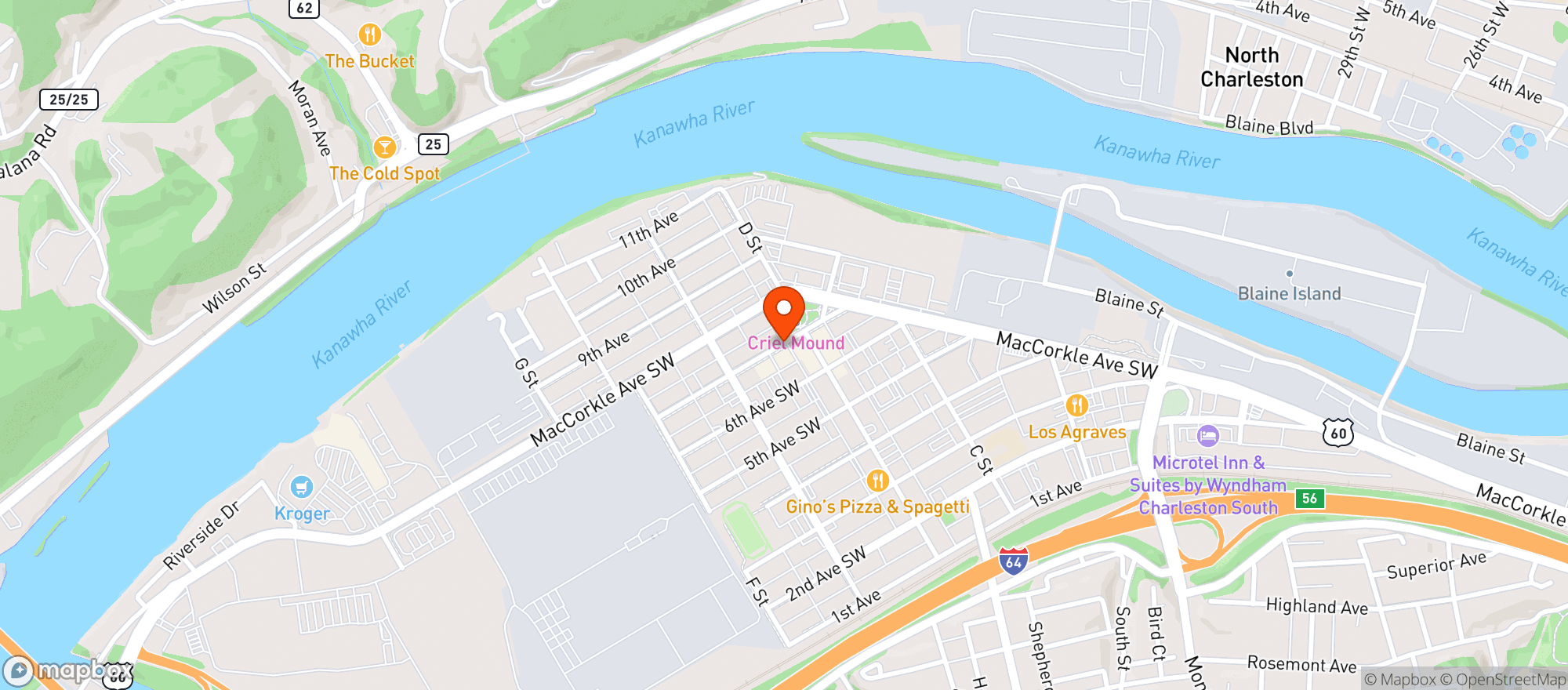 Map showing Sushi One