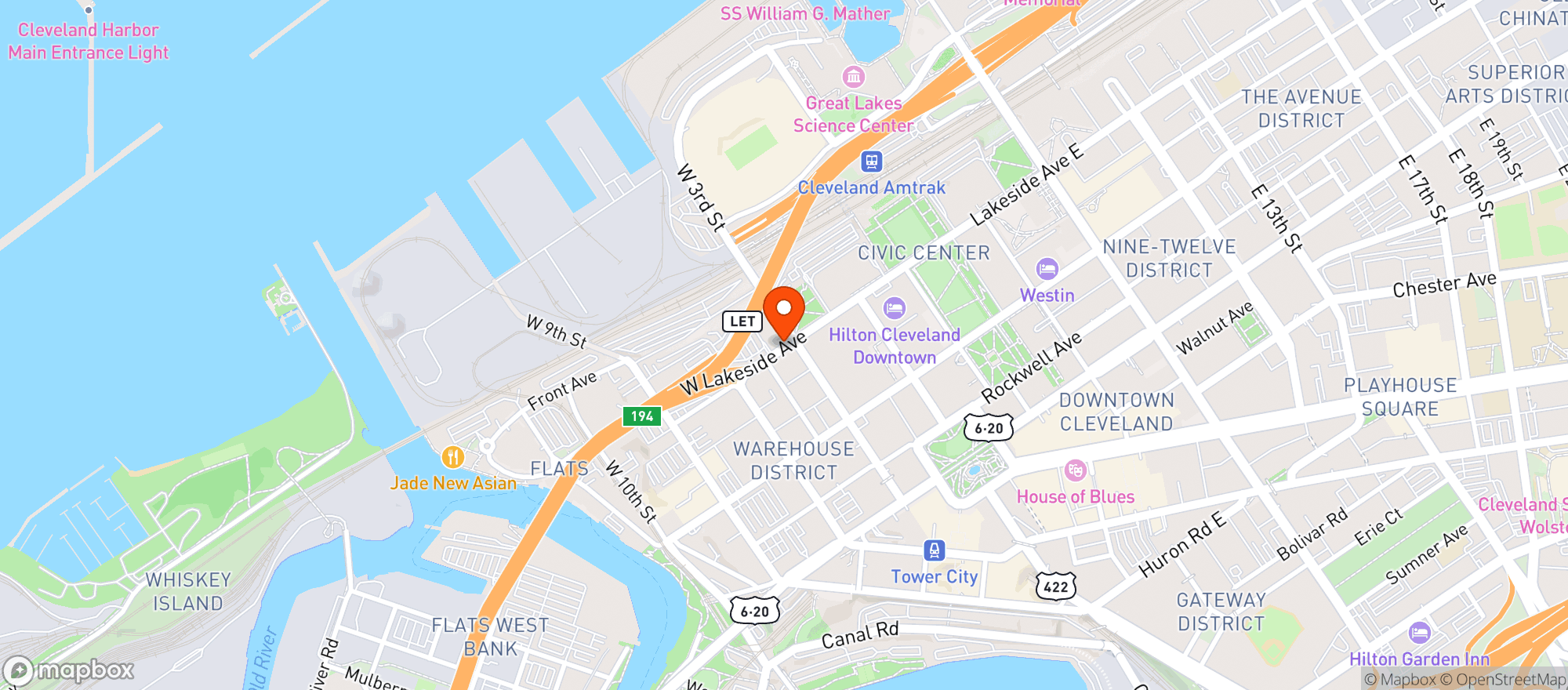 Map showing Levy - Medical Mart