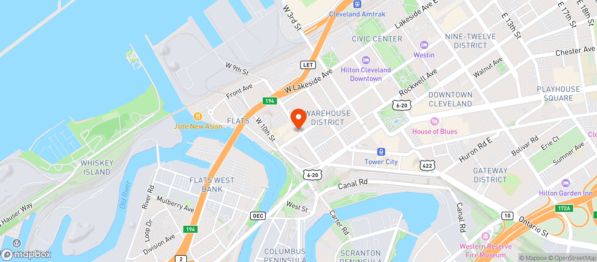 Map showing Camino