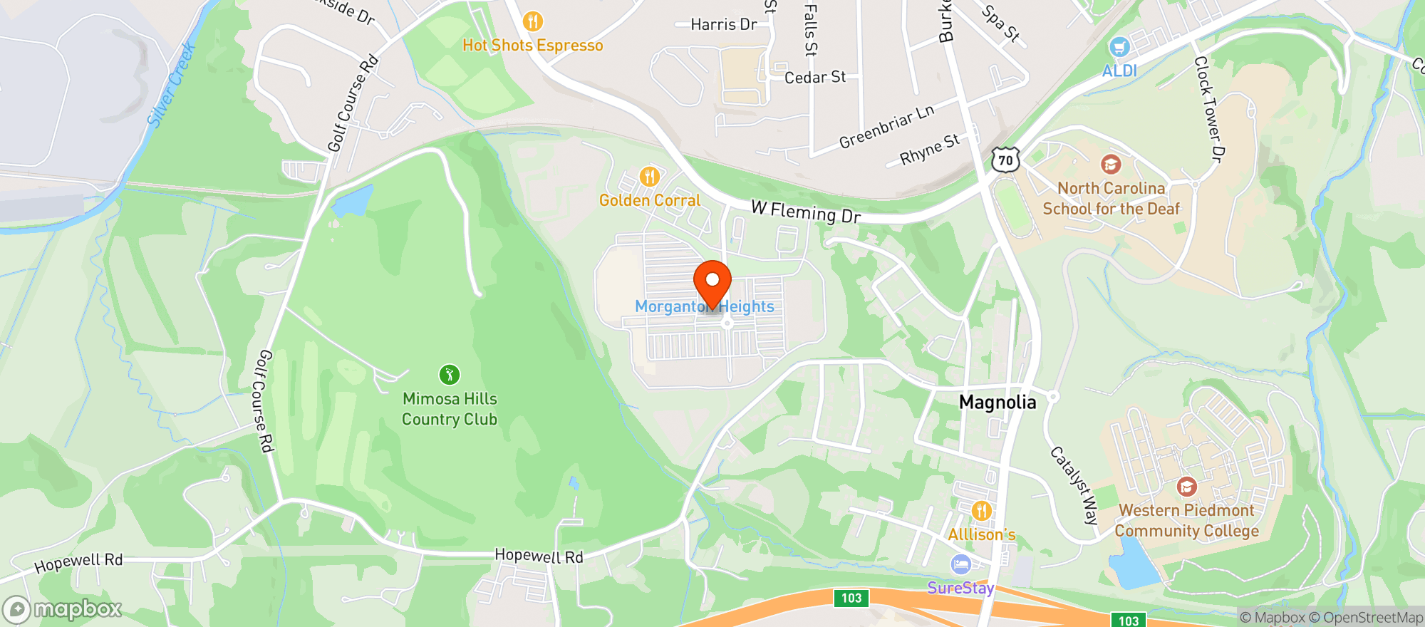 Map showing Gnc