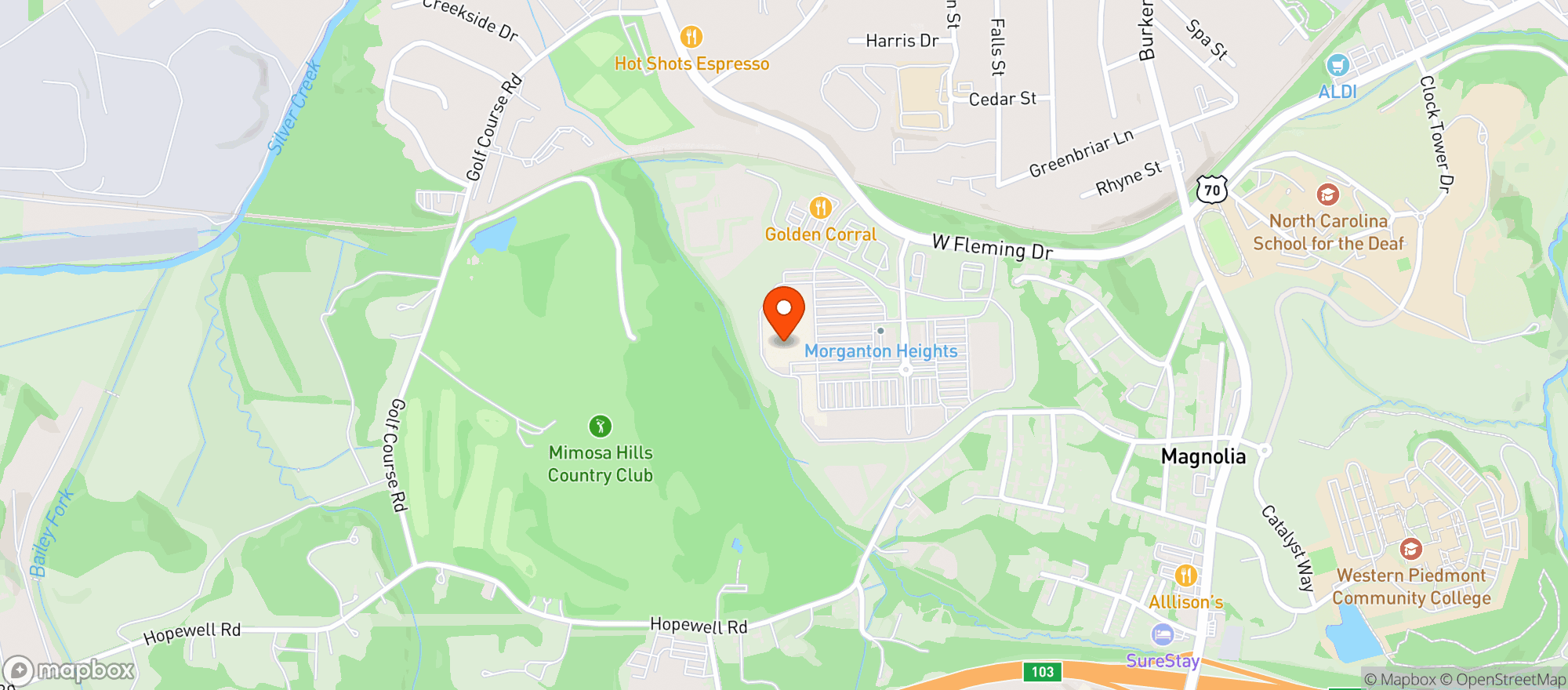 Map showing Walmart Supercenter