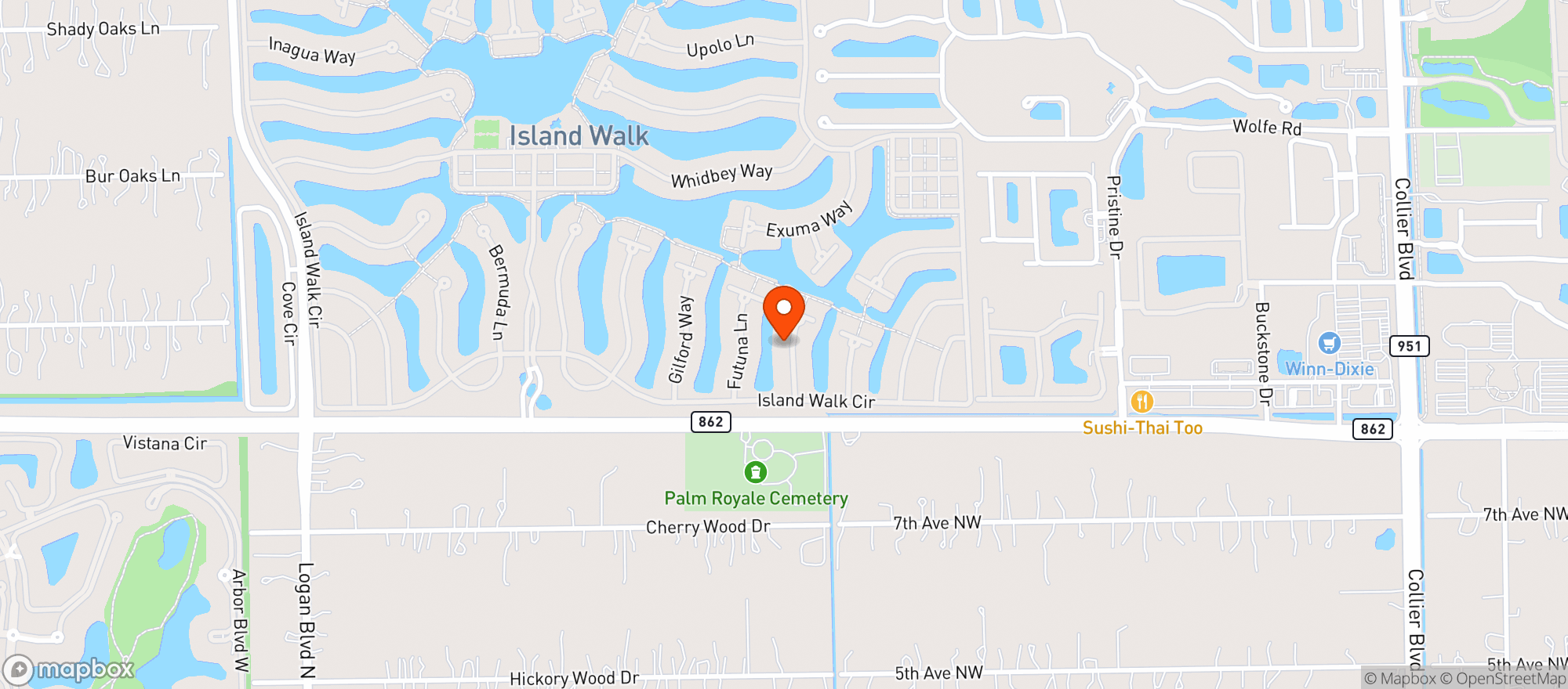 Map showing Jason's Deli