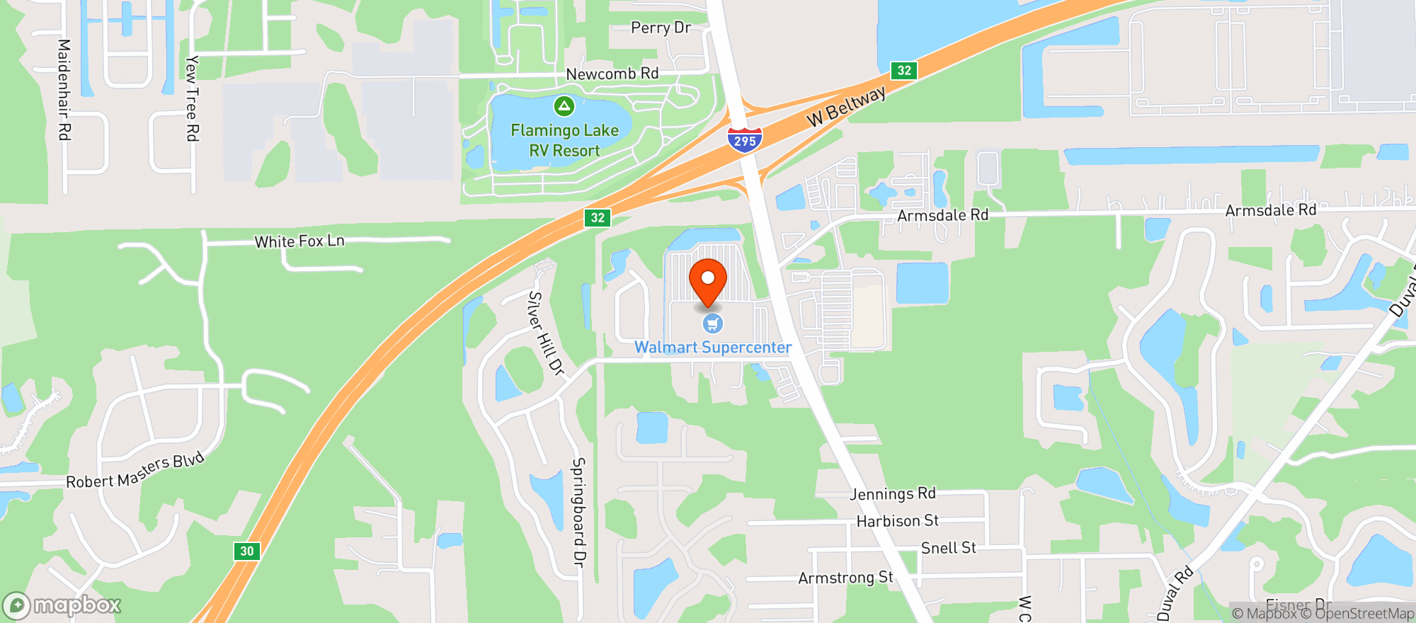 Map showing Walmart Supercenter #1219