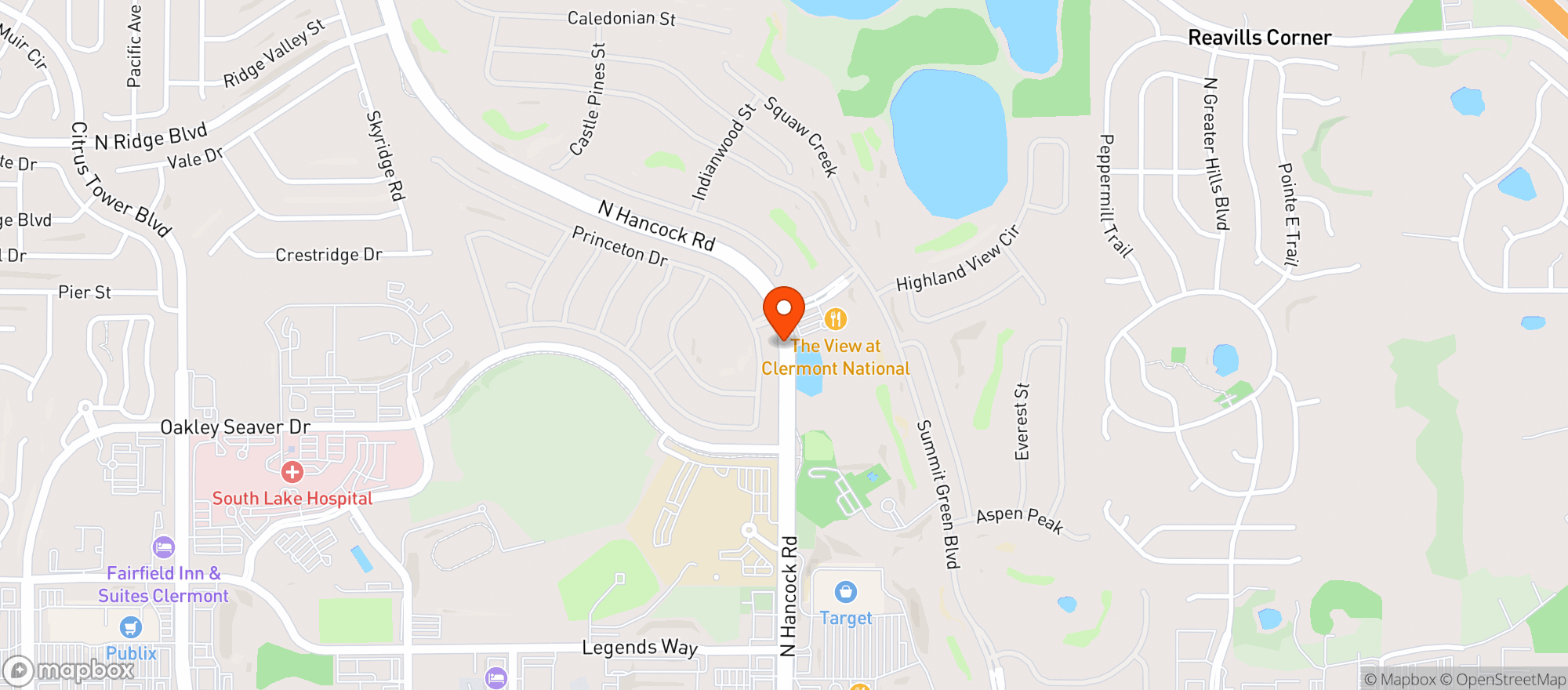 Map showing Circle K #7234