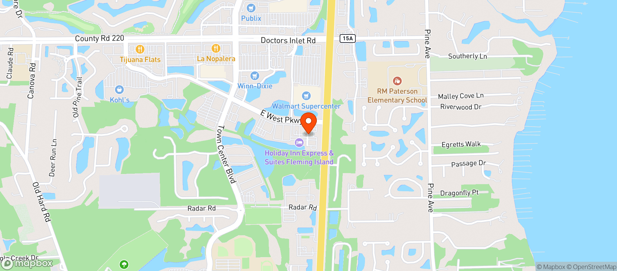 Map showing Abc Liquors #182 (700026736)