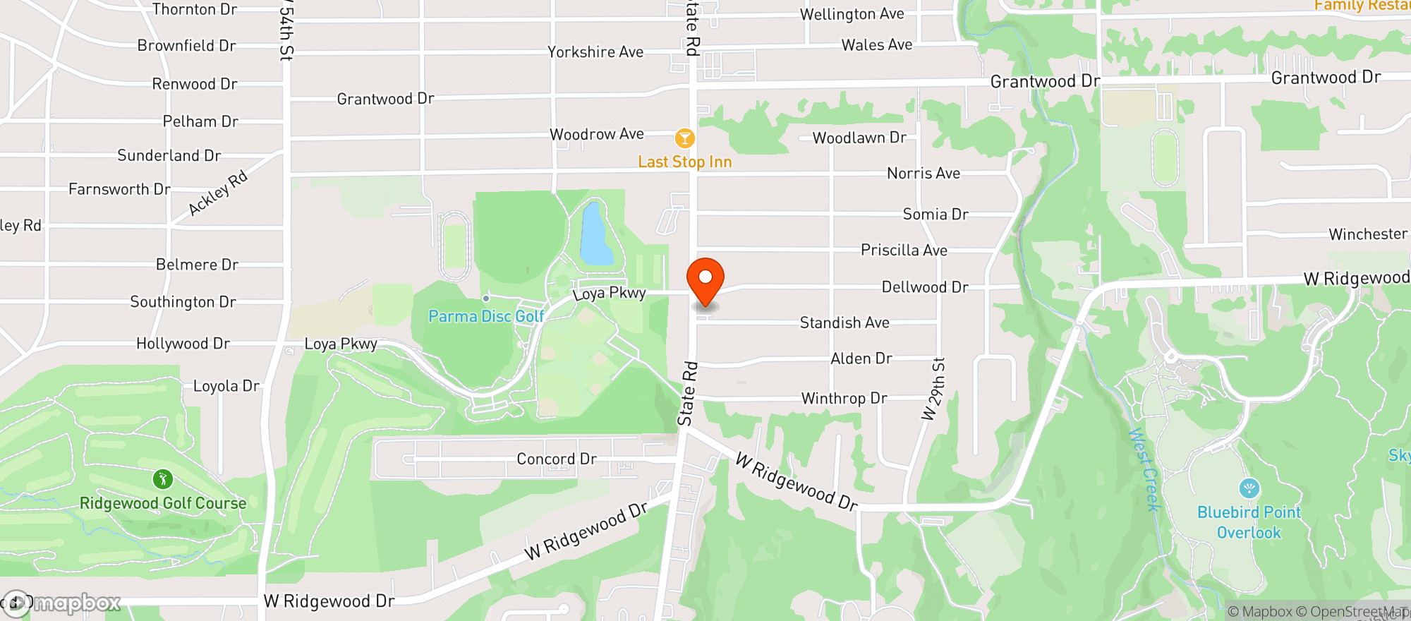 Map showing Audreys Delicatessen