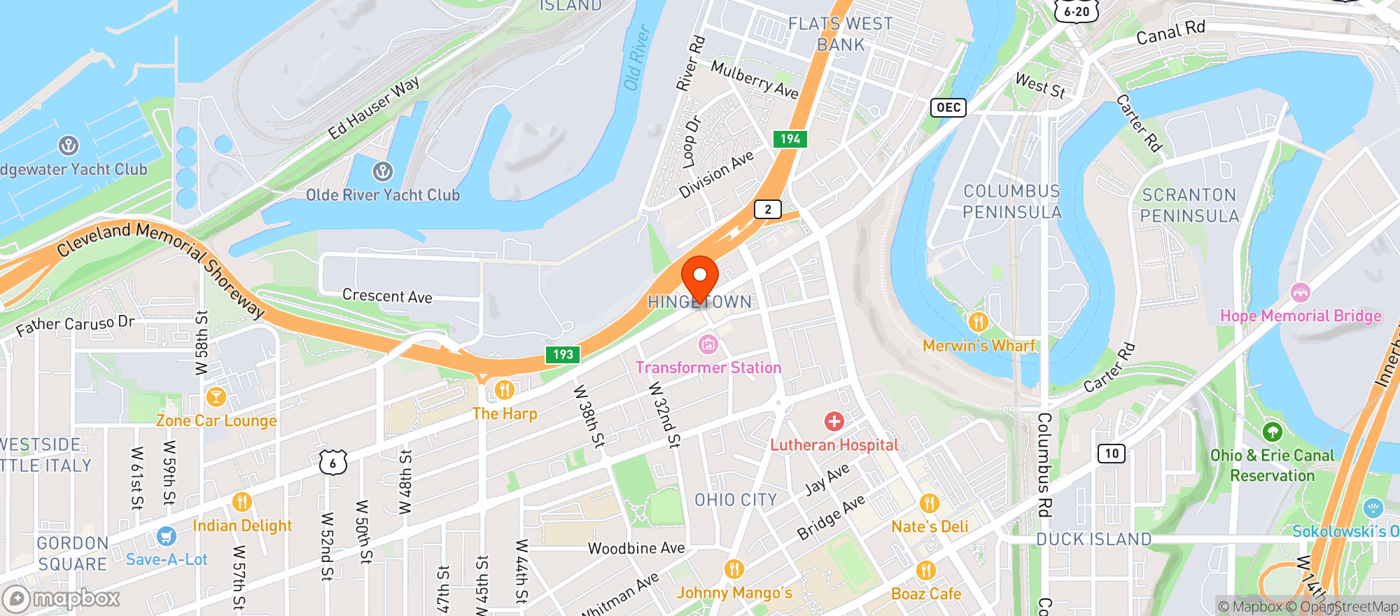 Map showing Jukebox
